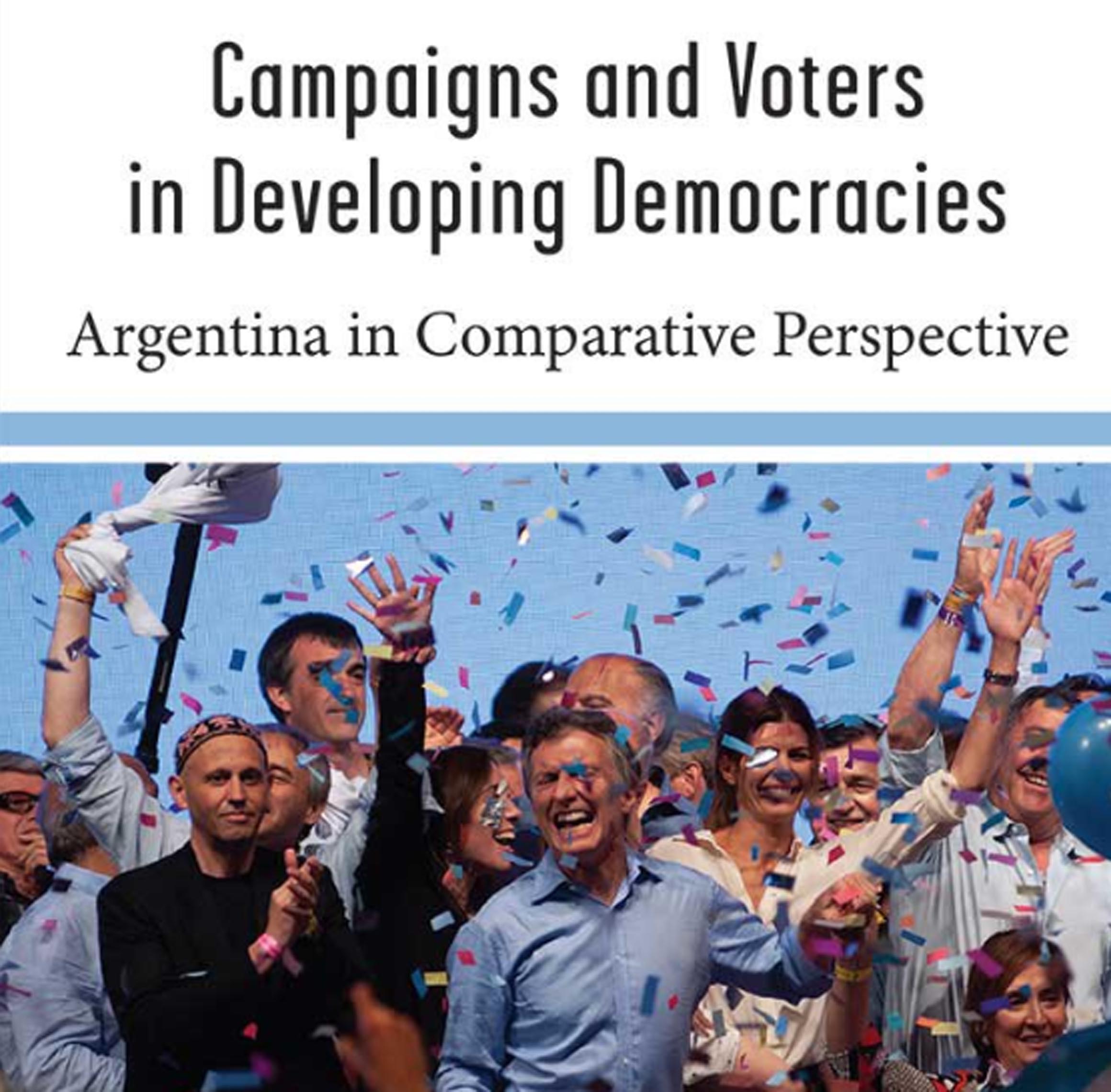 La tapa del trabajo, llamado “campañas y votantes en democracias en desarrollo”