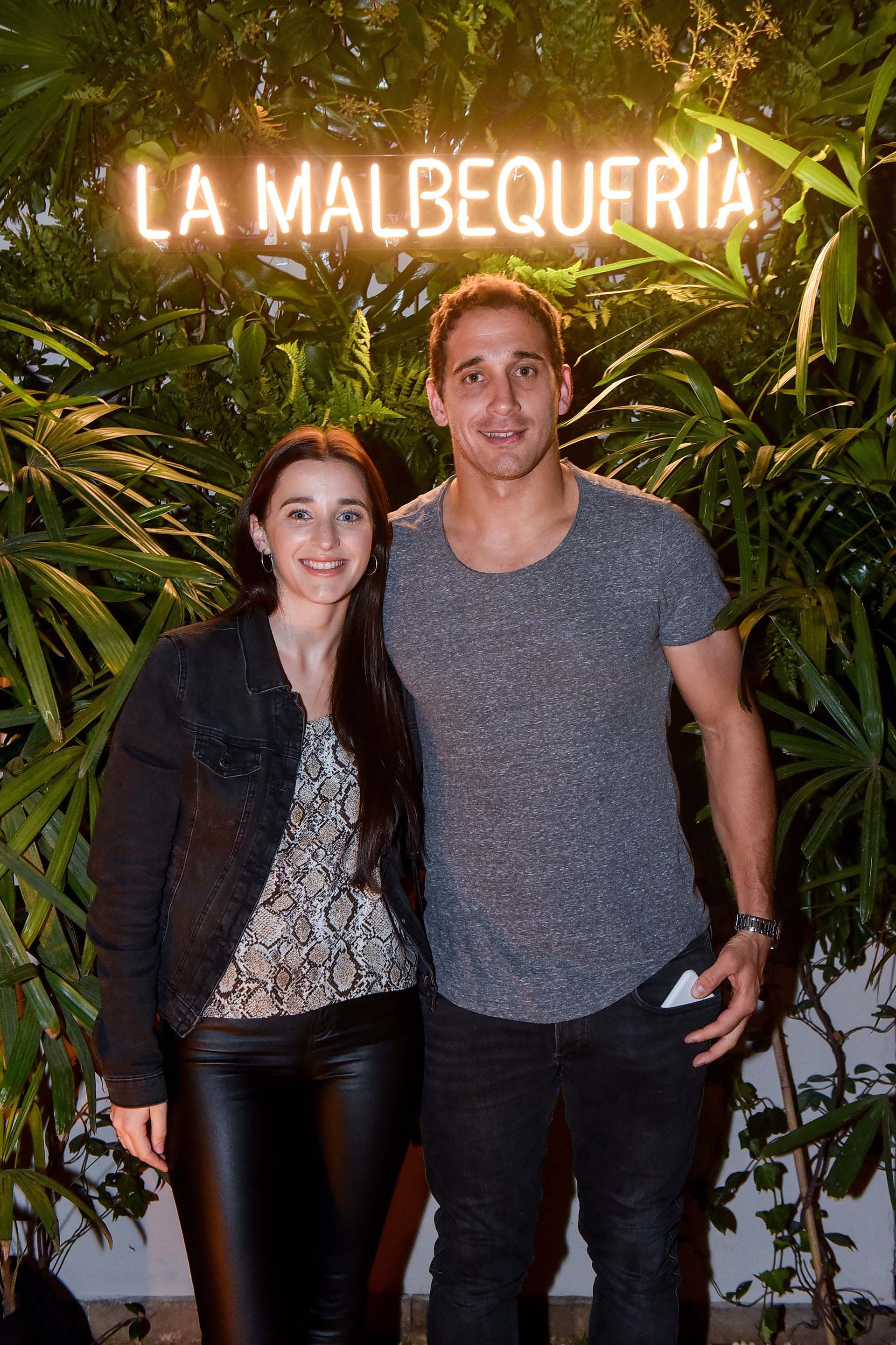 El Puma Joaquín Tuculet y su pareja.