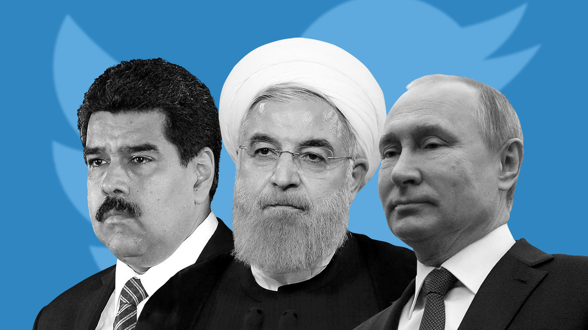 Nicolás Maduro, Hasan Rohani y Vladimir Putin