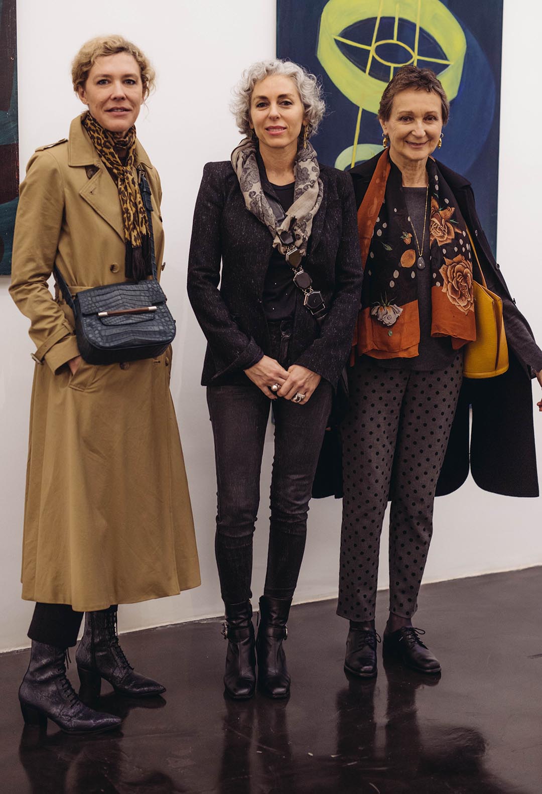 Alexandra De Royere, Jackie Parisier y Teresa Anchorena