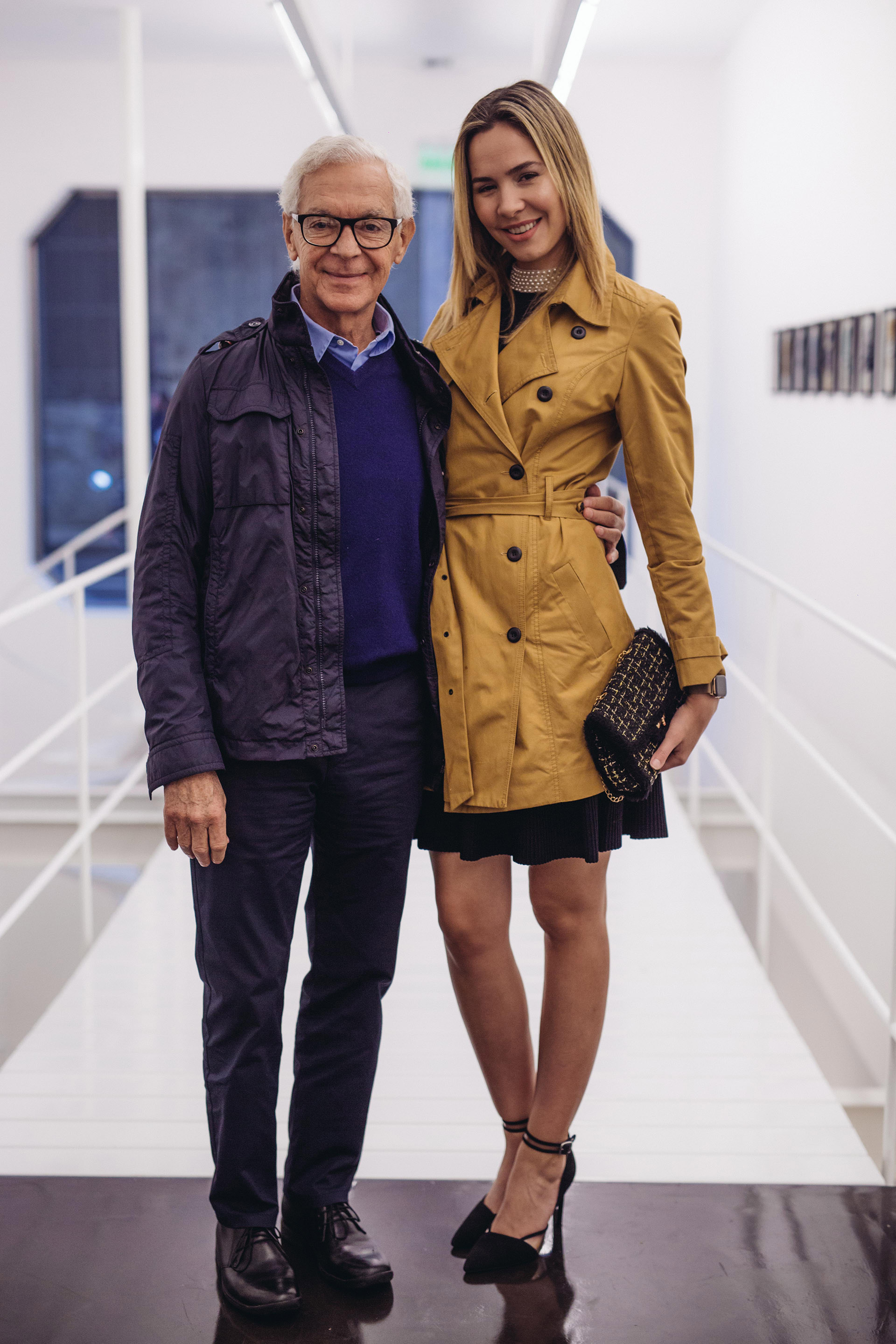 Eduardo Costantini y Elina Fernandez Fantacci en la inauguracion de la exposicion de Magdalena Jitrik en waldengallery
