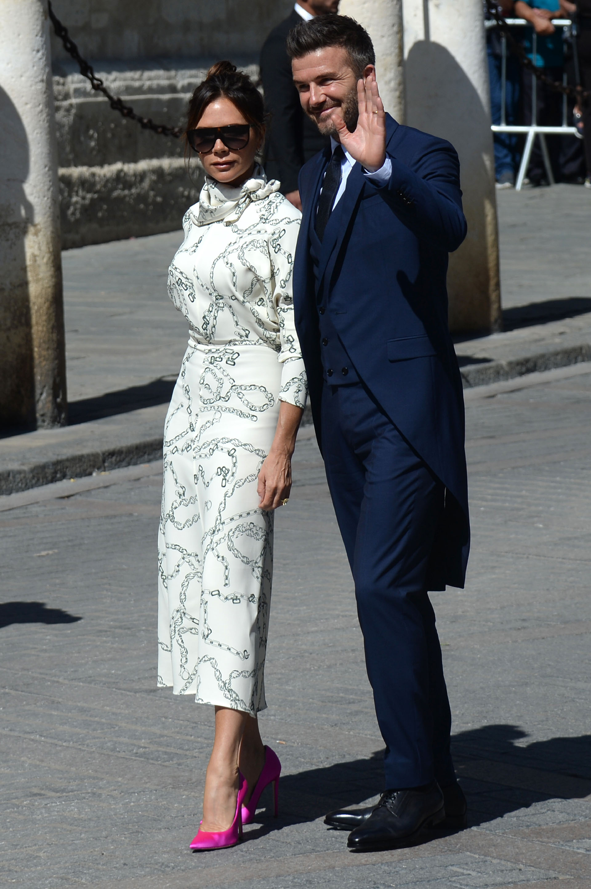 El ex futbolista David Beckham y la empresaria Victoria Beckham