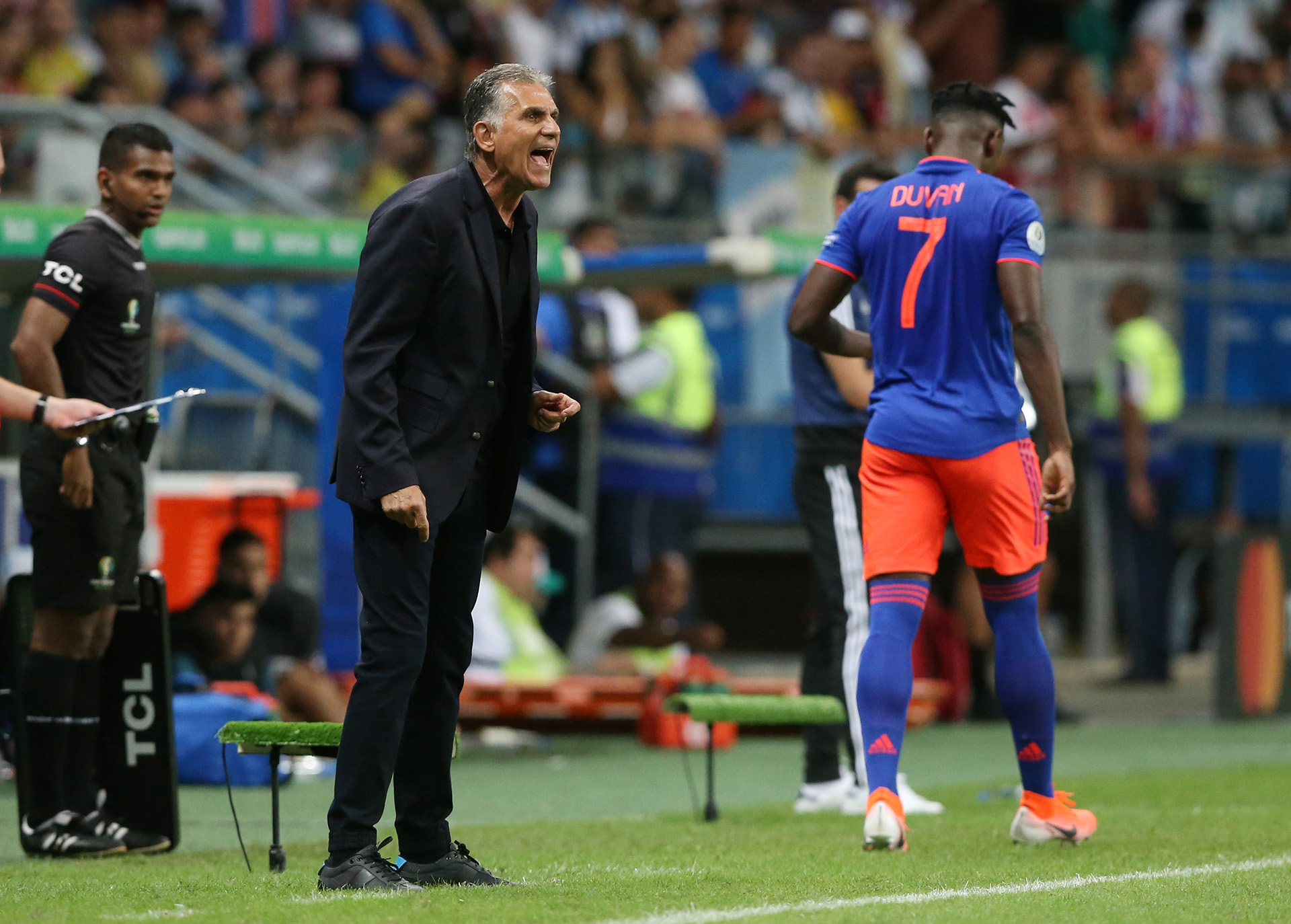 Carlos Queiroz, el entrenador portugués, ganó en su primer encuentro oficial como entrenador de la Selección Colombia (REUTERS/Edgard Garrido)
