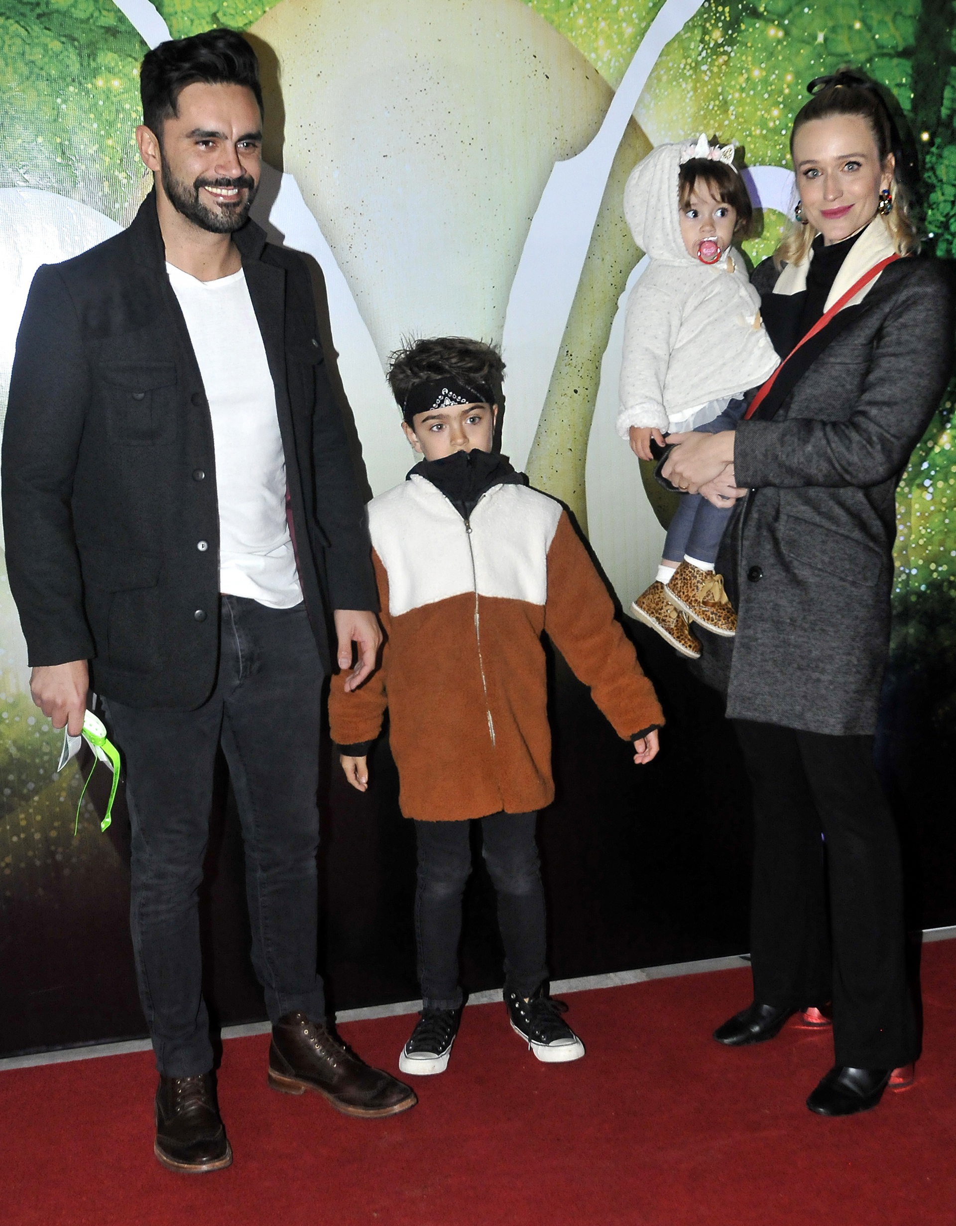 Gonzalo Heredia, Brenda Gandini y sus hijos, Eloy y Alfonsina