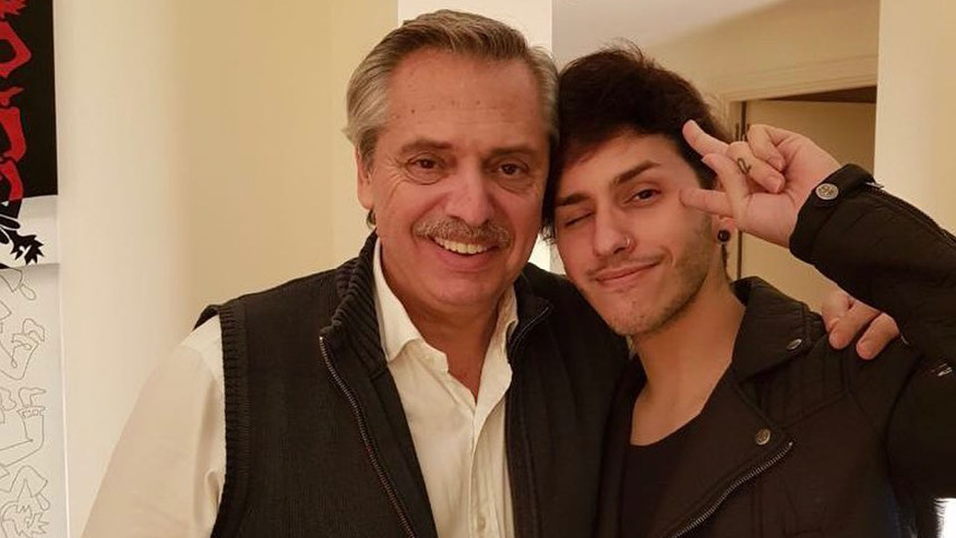 Alberto Fernández el último Día del Padre con su hijo Estanislado