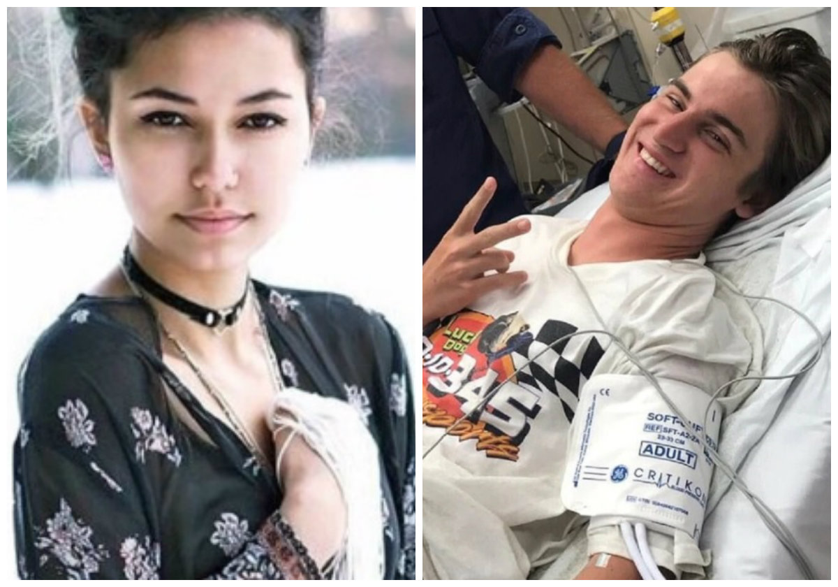 Paige Winter y Austin Reed, las otras dos víctimas de ataques de tiburones en Carolina del Norte (Foto: Facebook)