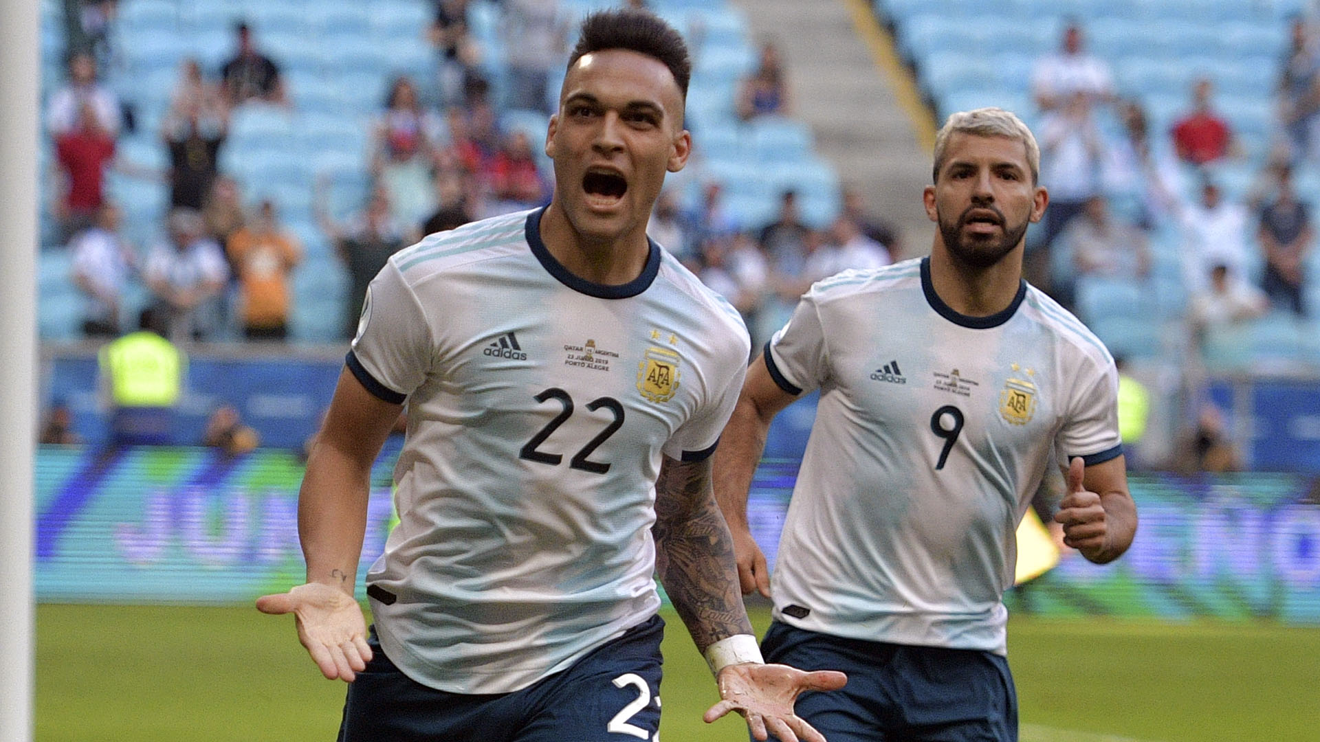 El delantero del Inter marcó su primer gol en competencias oficiales con la Selección