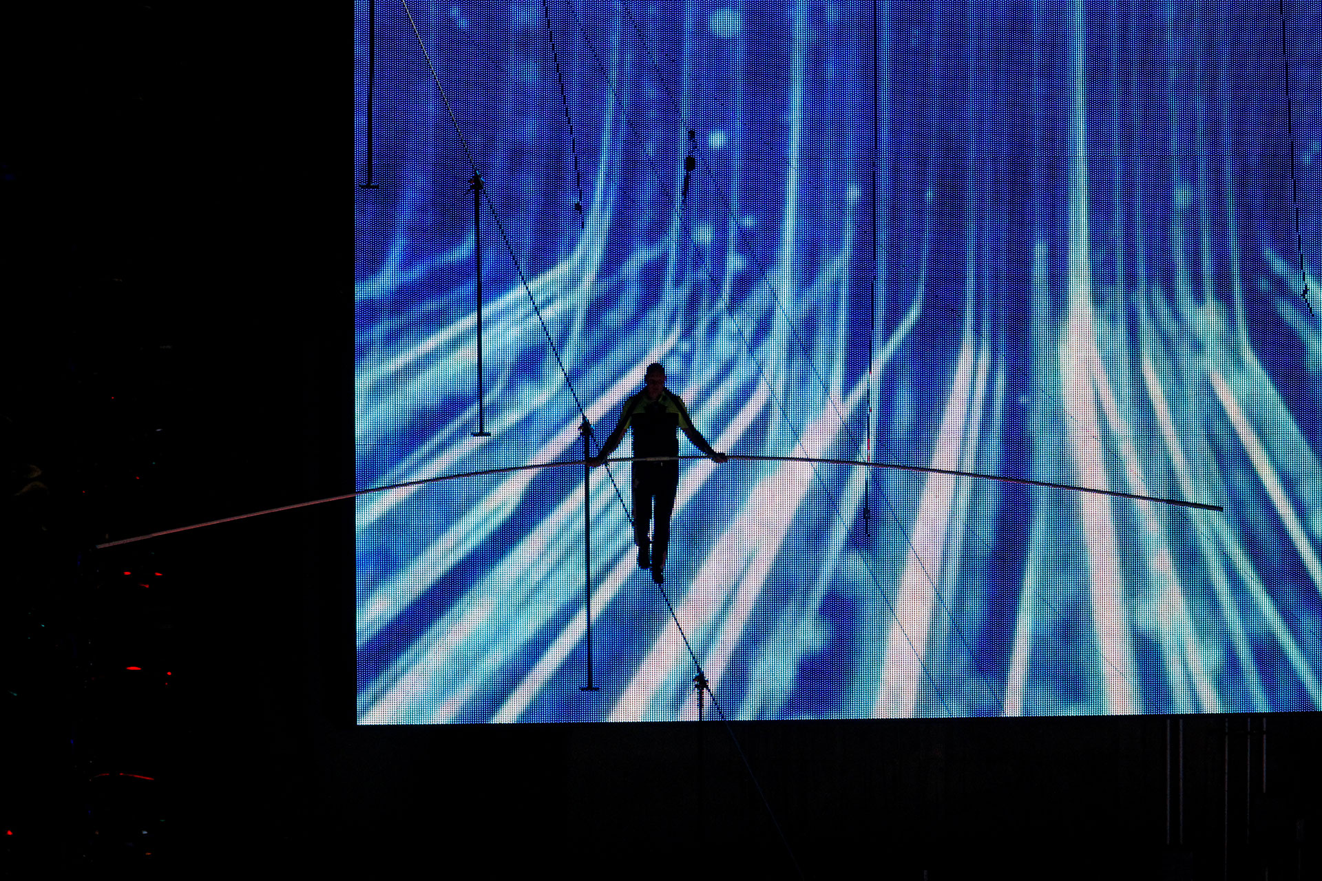 Los hermanos Wallenda nunca utilizan redes en sus espectáculos en vivo ni en sus ensayos.