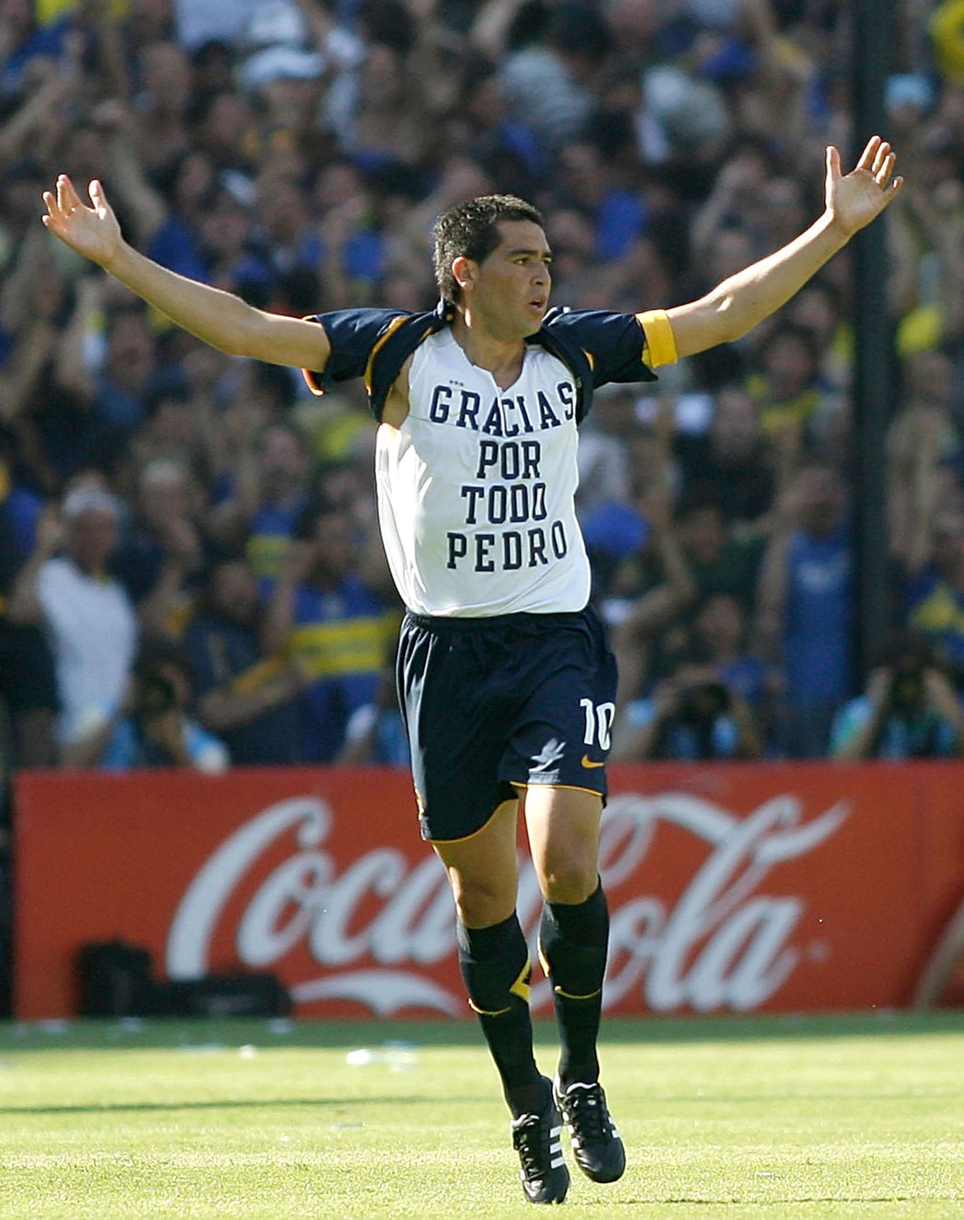 En 2008 le dedicó un gol al fallecido presidente de Boca, Pedro Pompilio (NA)