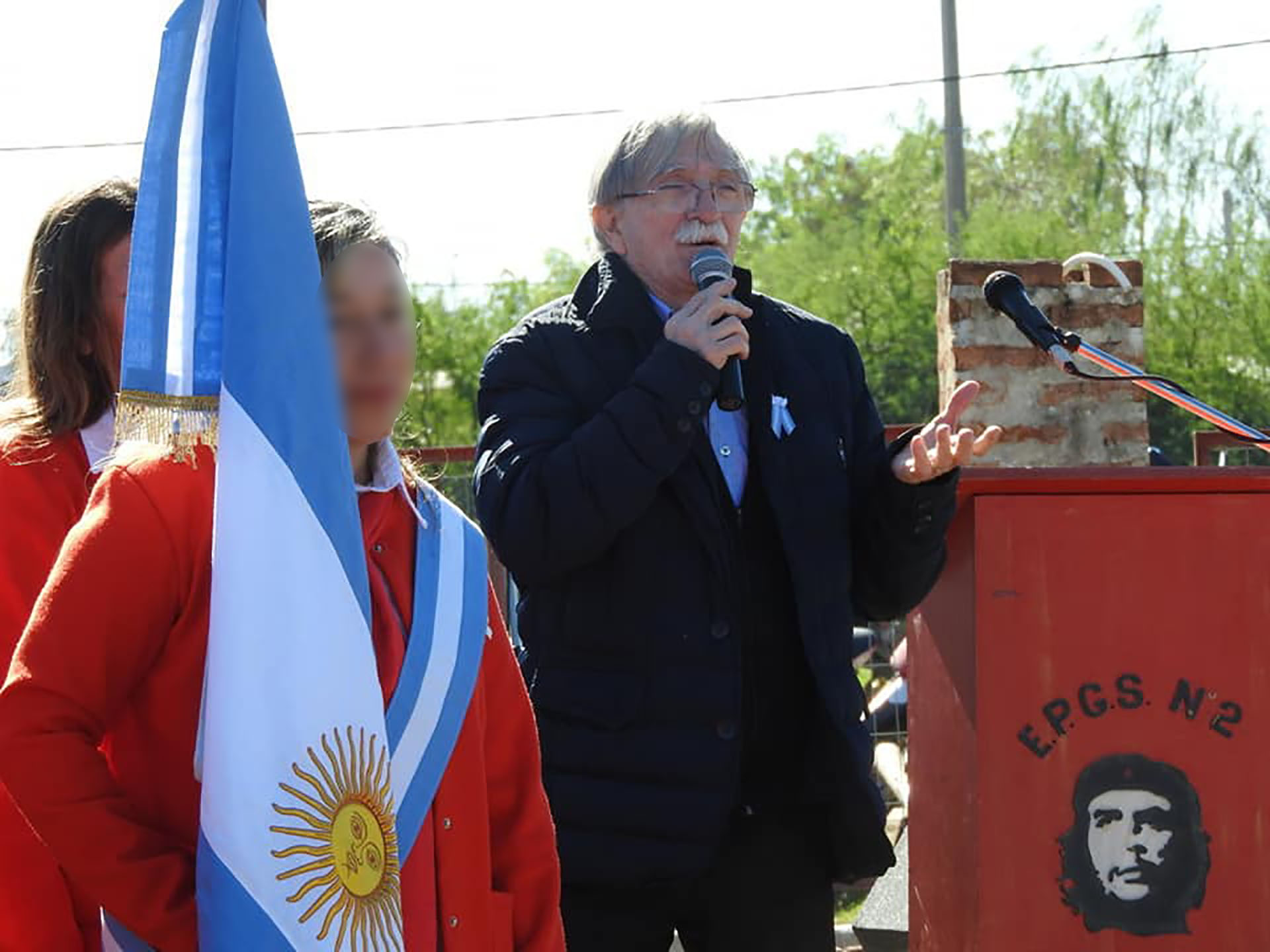 Juan Martín Guevara, hermano del Che, en la EPGS N°2