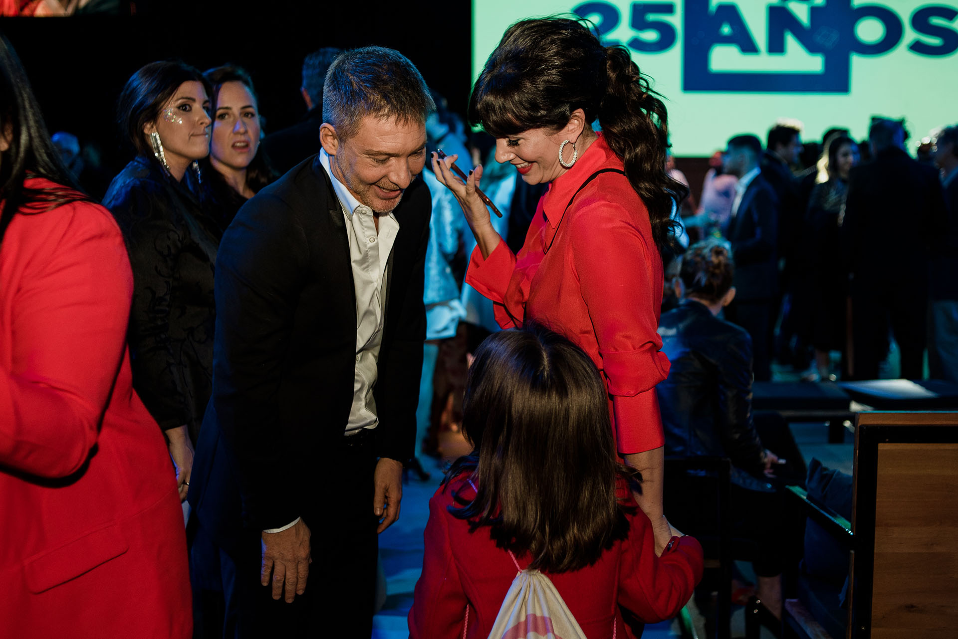 Adrián Suar, Griselda Siciliani y su hija Margarita