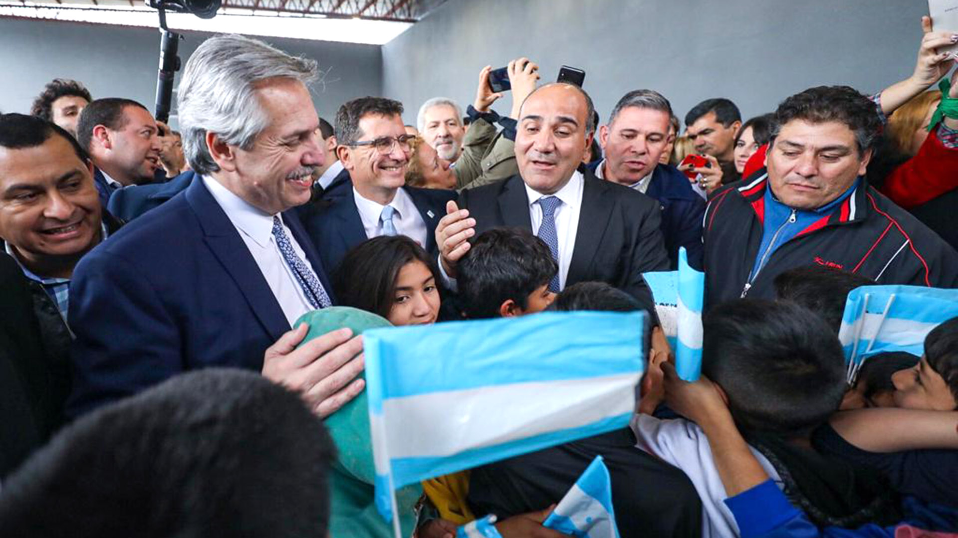 Alberto Fernández y Juan Manzur, gobernador de Tuccumán