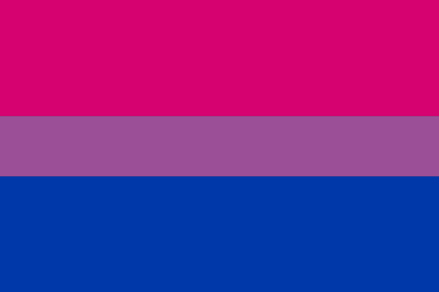 La bandera bisexual (Foto: Wikipedia)