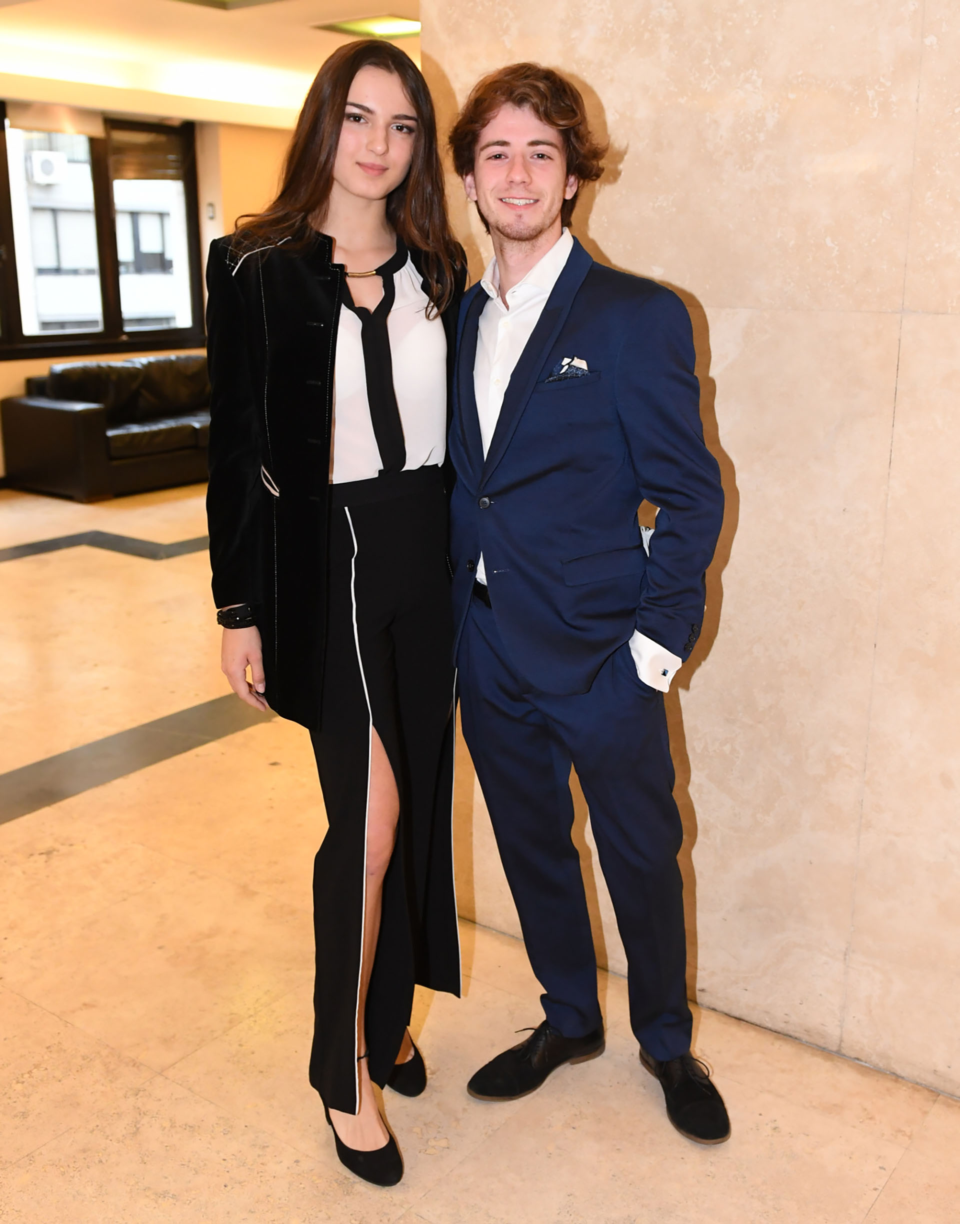 Marc, el hijo menor de Fabián Doman y Evelyn Von Brocke, junto a su novia Agustina