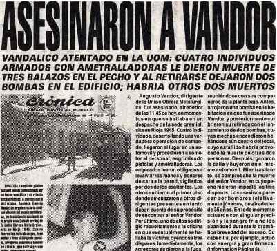 La noticia del atentado en la tapa de los diarios