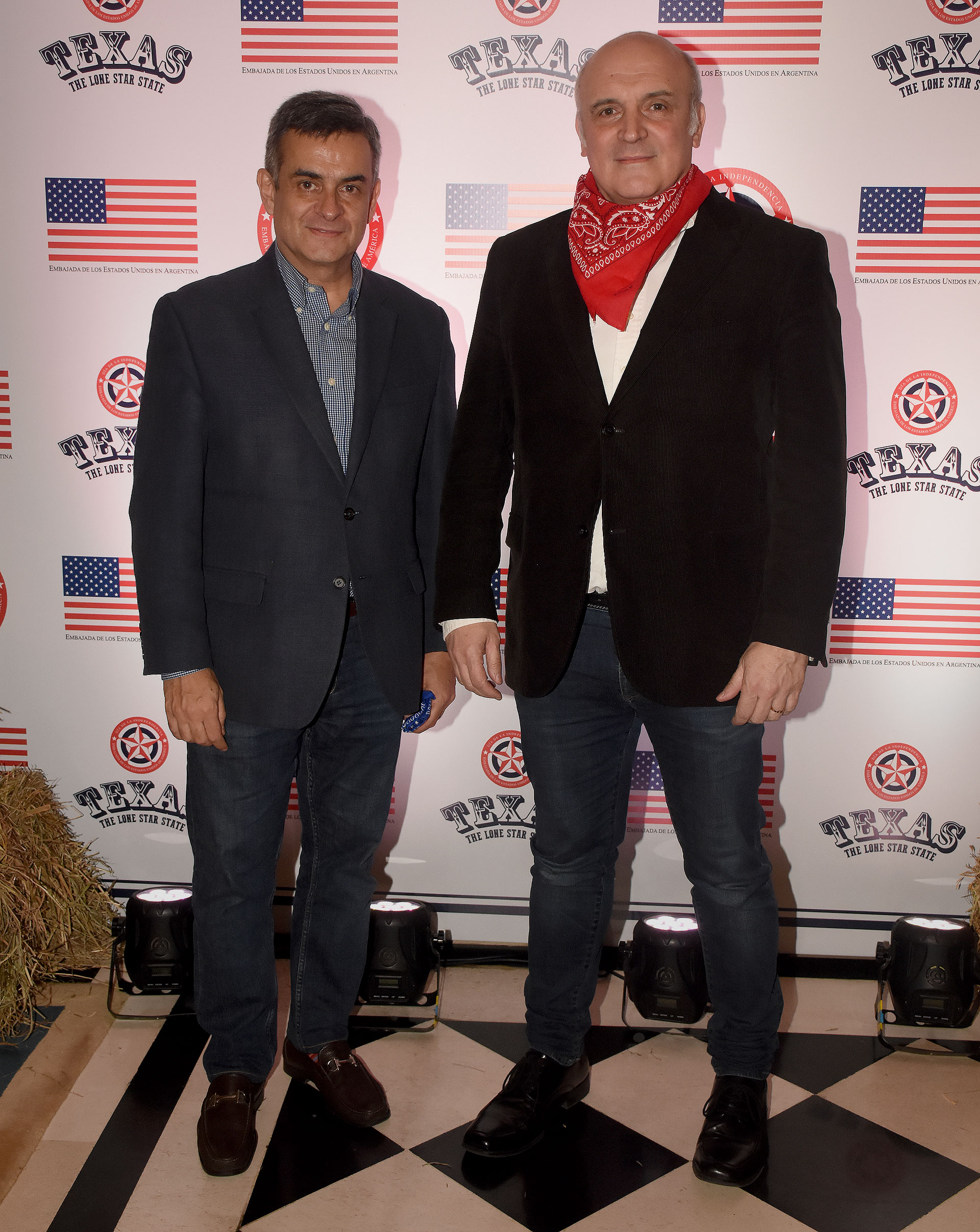El precandidato presidencial José Luis Espert junto a su compañero de fórmula Luis Rosales