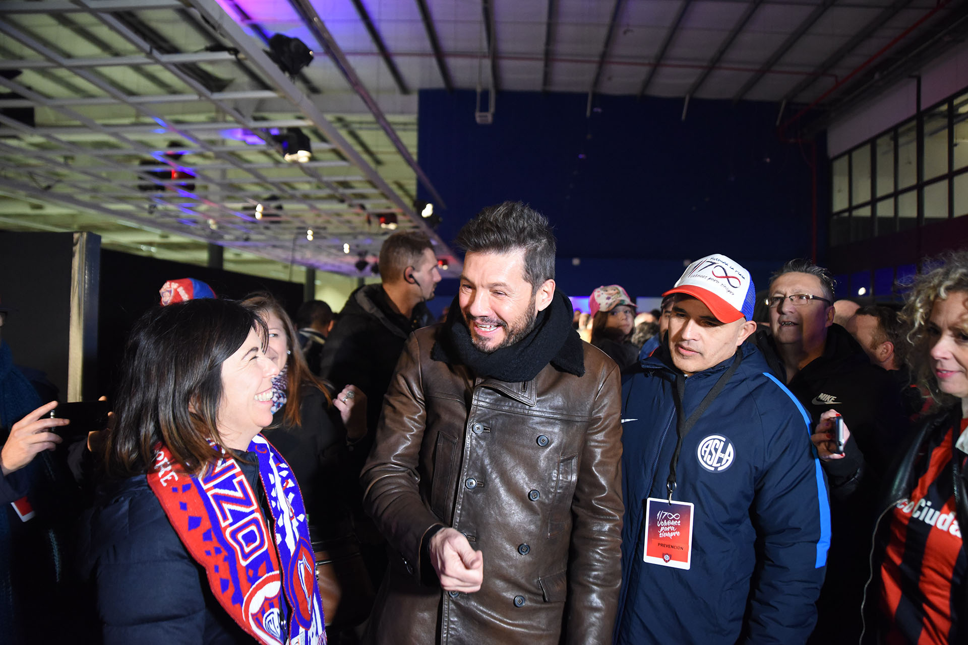 Marcelo Tinelli junto a la periodista María O´Donnell (Foto: Franco Fafasuli)