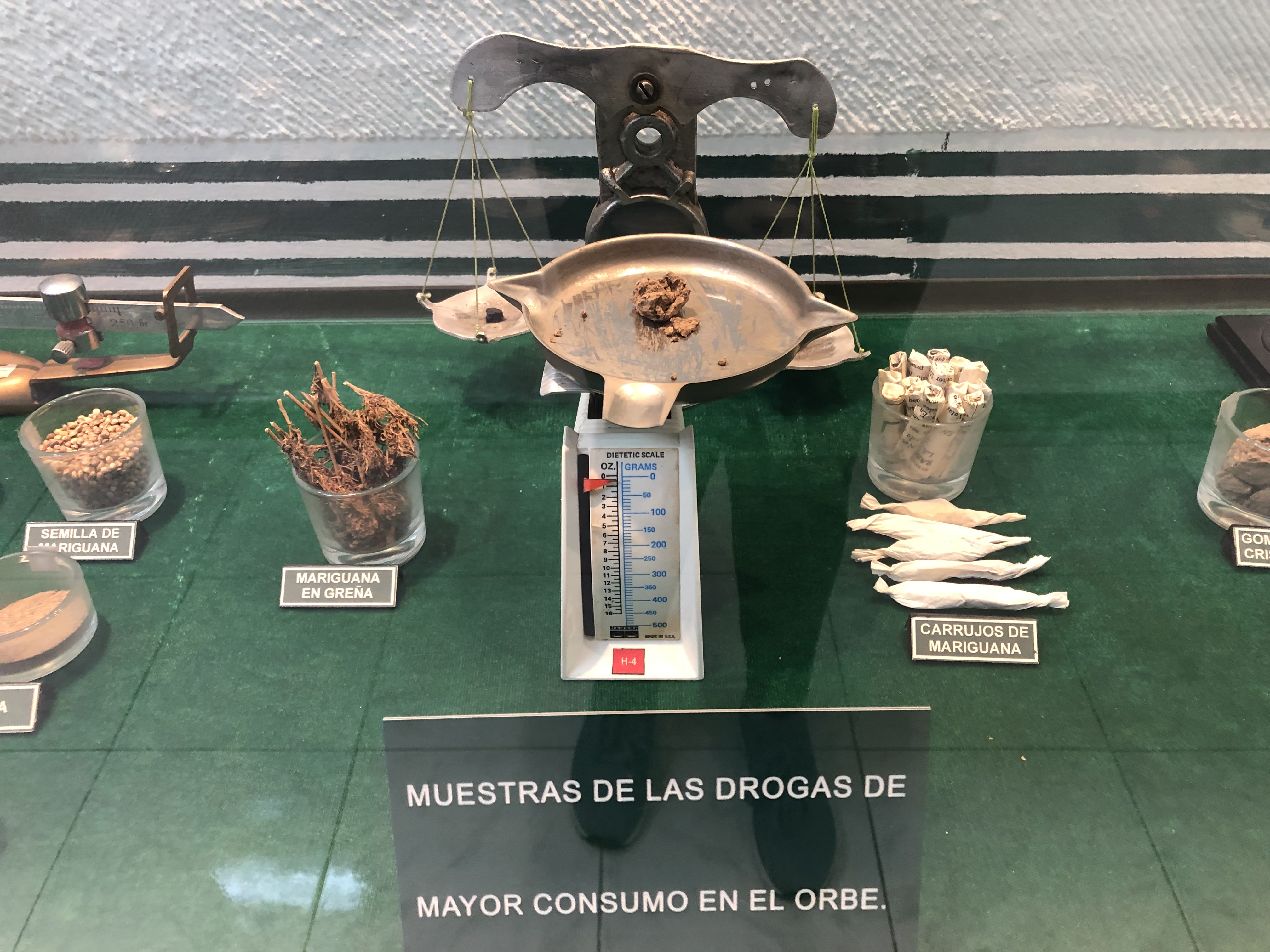 Muestra de las drogas con fines de adiestramiento militar (Foto: Diana Zavala/Infobae)