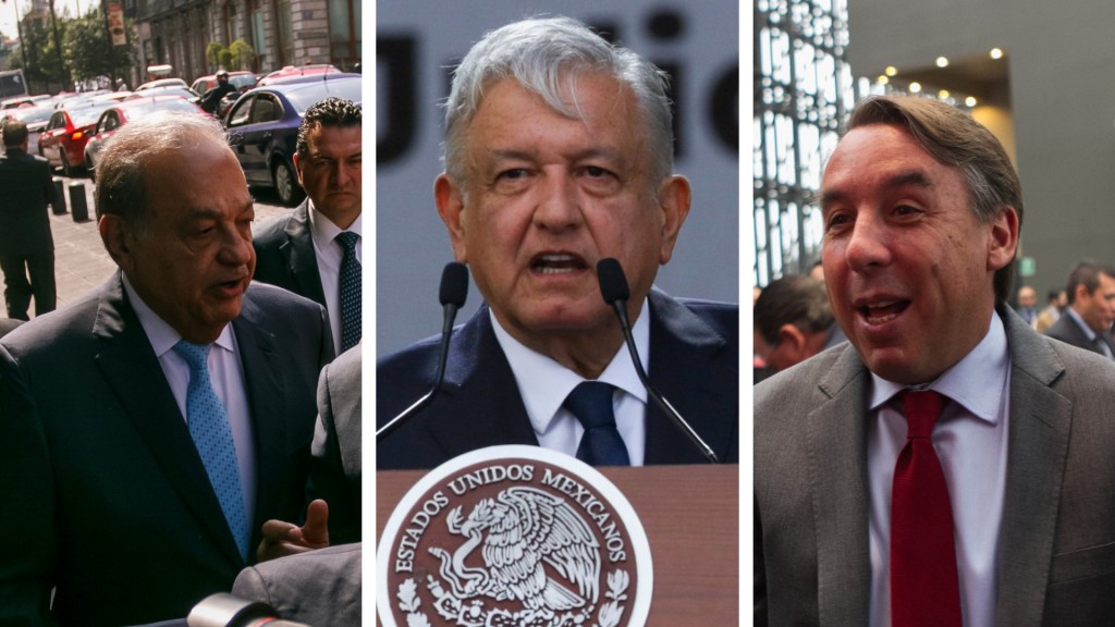 Slim y Azcárraga ya habían estado presentes en otro d los "informes" de López Obrador (Foto: Especial)