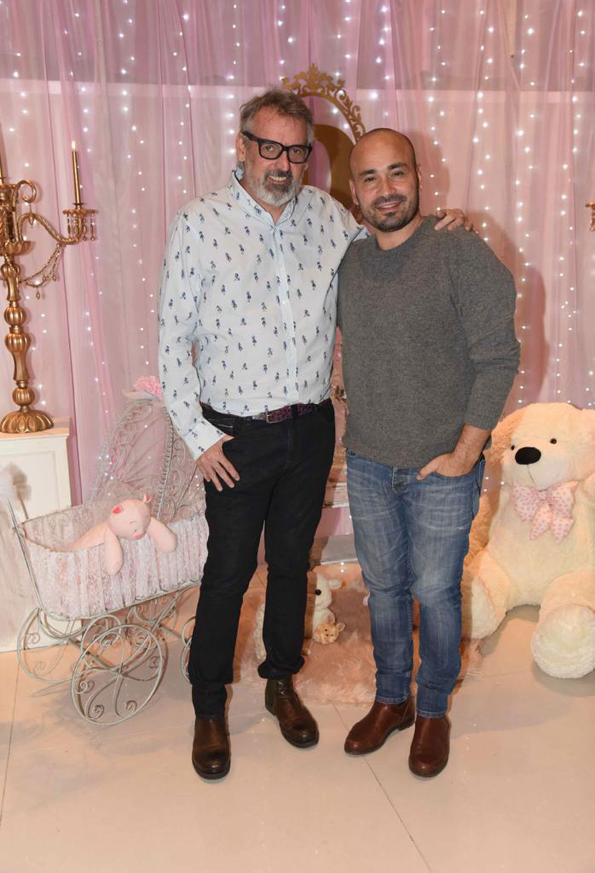 Benito Fernández junto al estilista Javier Luna