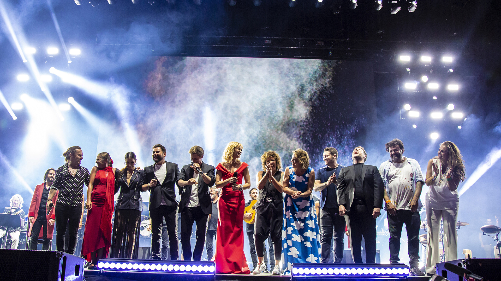 Valeria Mazza presentadora del Concierto por la Paz en Madrid