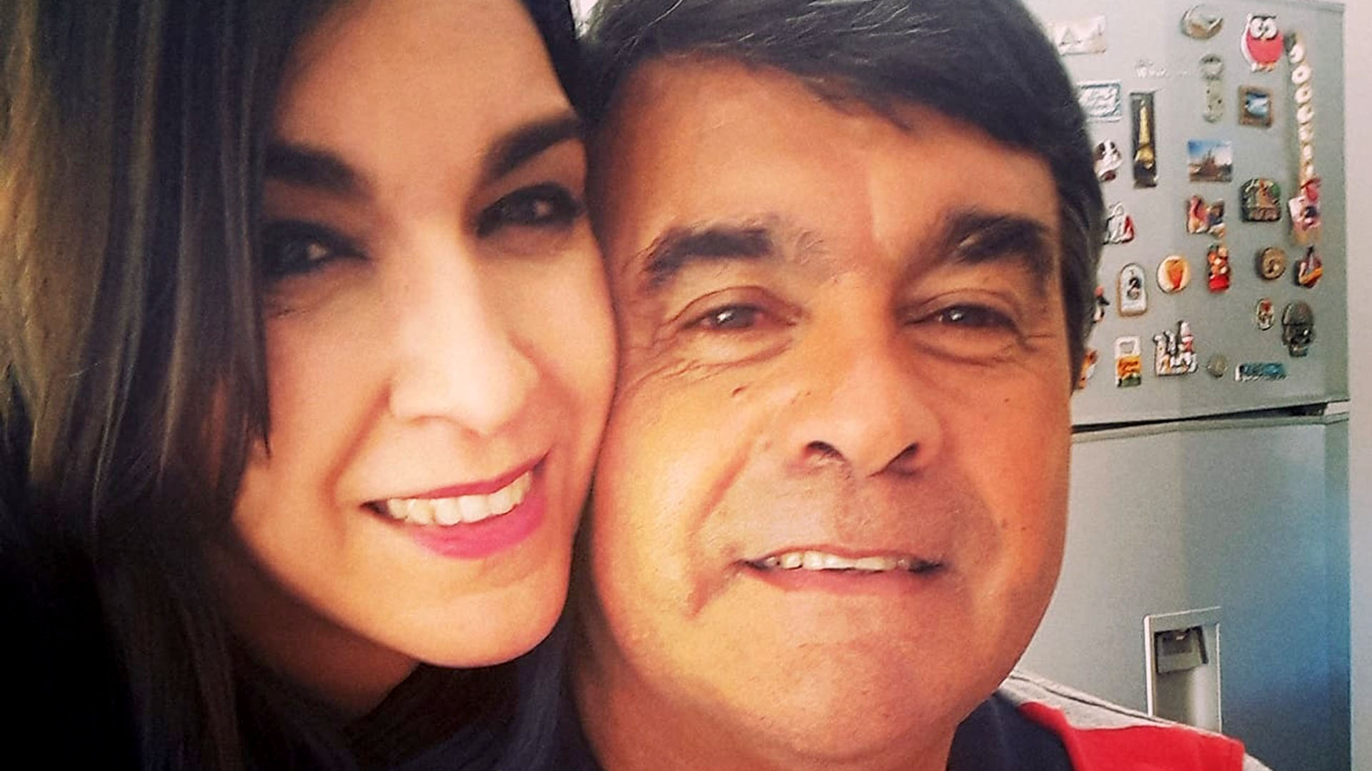 Florencia junto a su papá, el Tata Brown (Facebook)