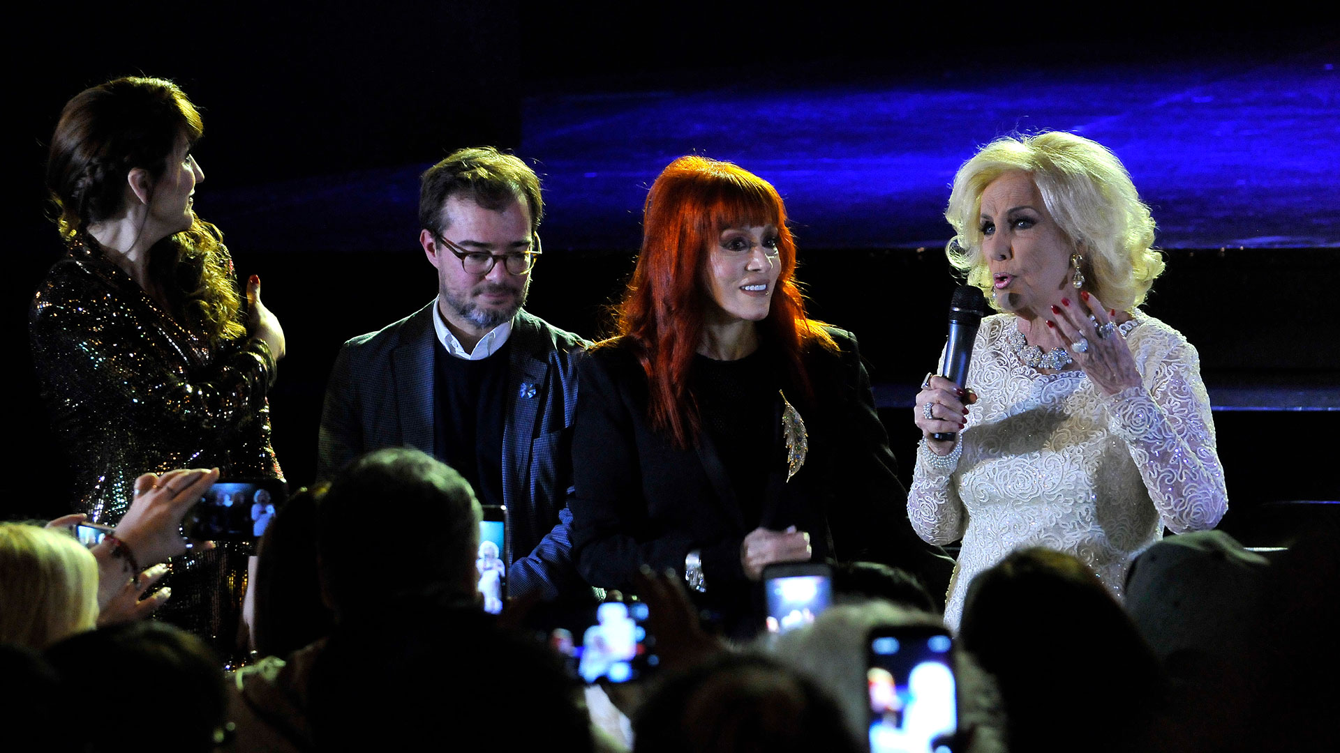 Ana Belén Beas, Miguel Chulia, Linda Peretz y Mirtha Legrand