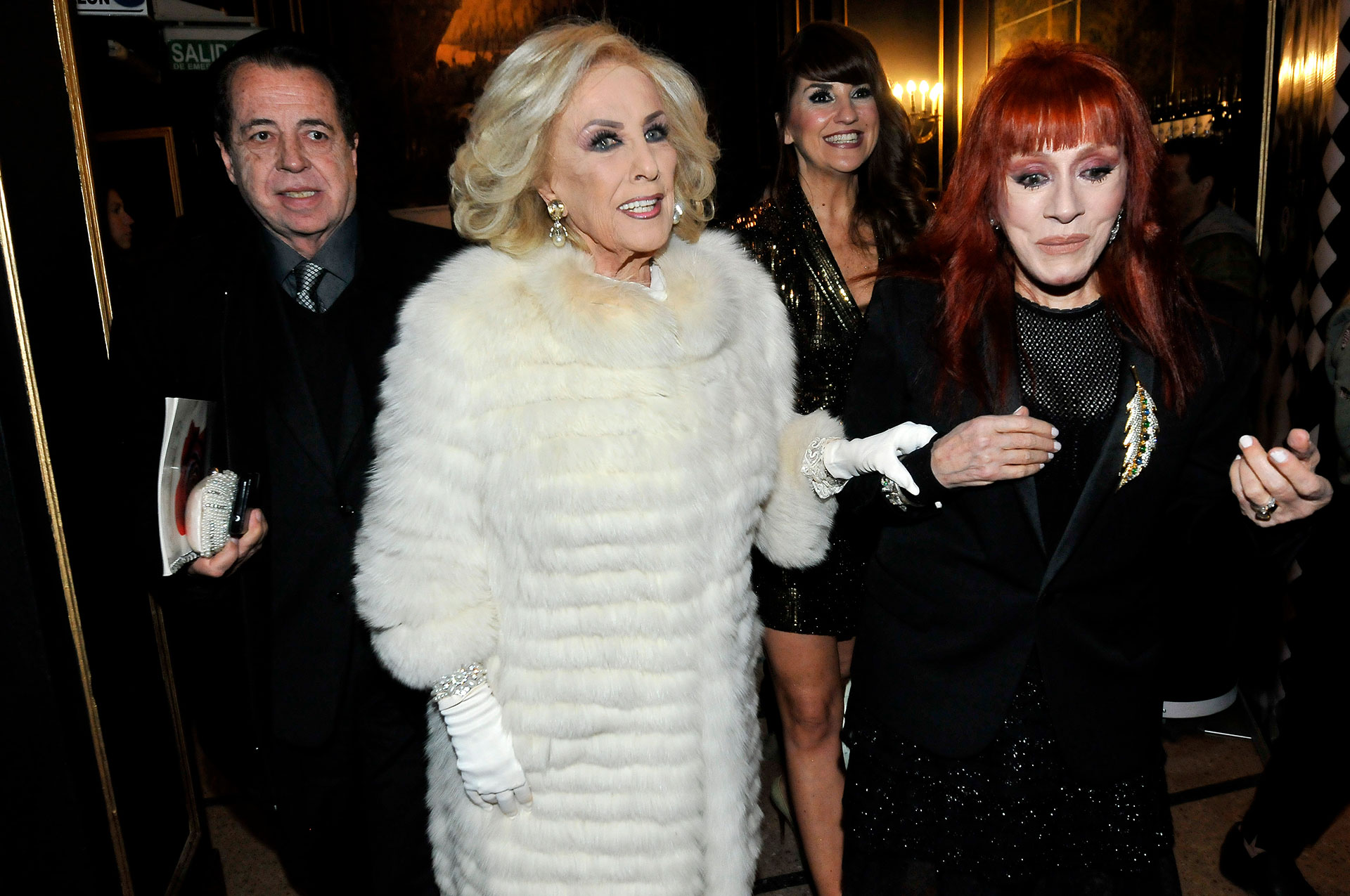 Mirtha Legrand fue recibida por Linda Peretz, la presidenta de la Casa del Teatro (Fotos: Teleshow)