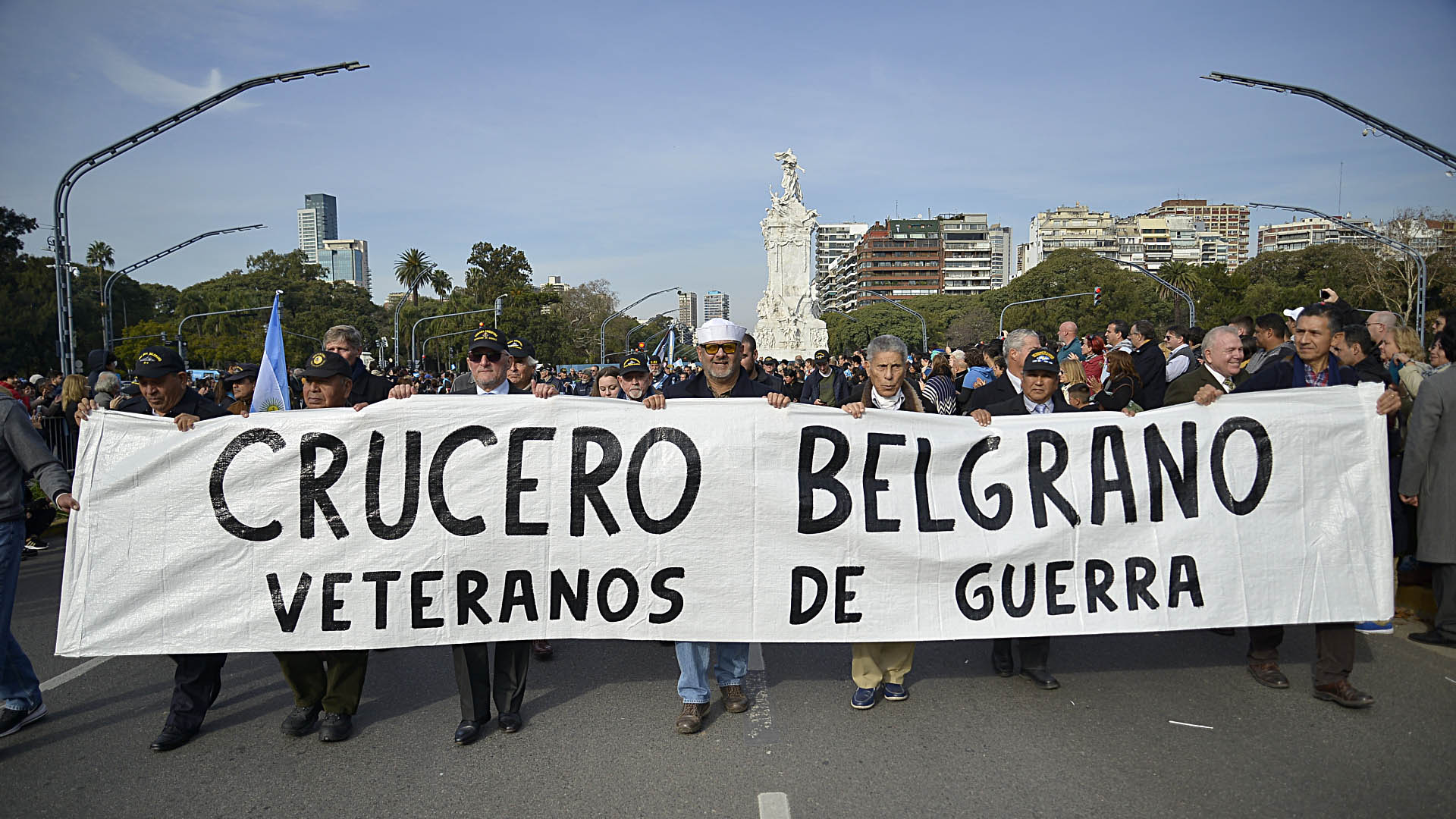 Veteranos que formaron parte de la tripulaciÃ³n del Crucero General Belgrano