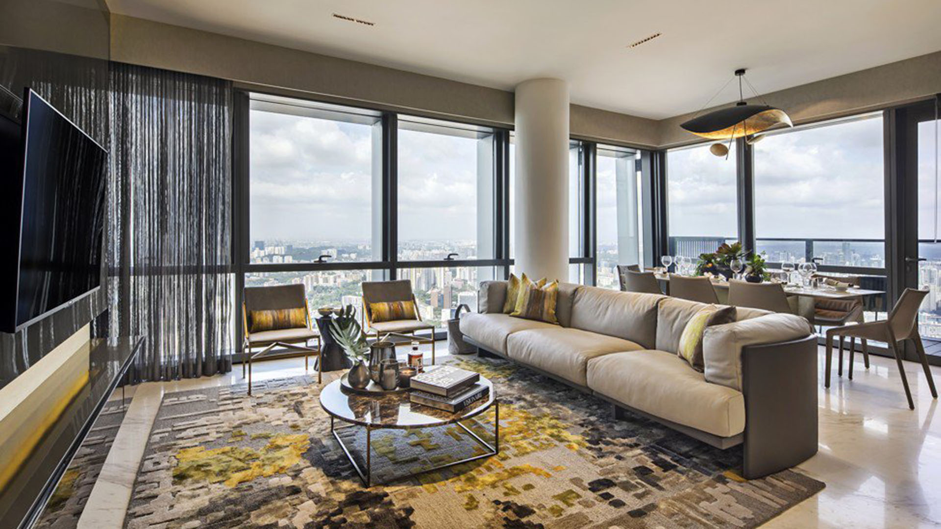 El apartamento cuenta con cinco habitaciones, cada una de ellas con su propio cuarto de baño (Keppel Land)