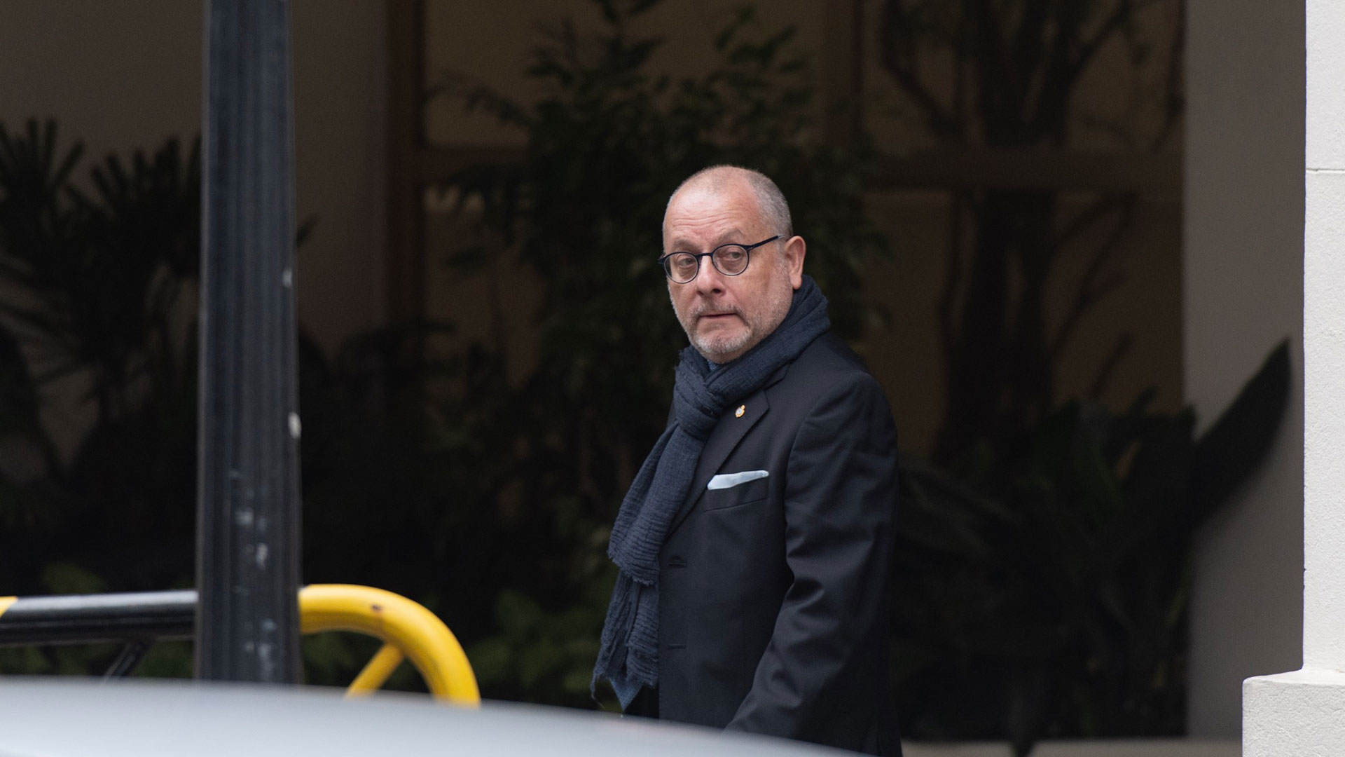 El canciller Jorge Faurie fue uno de los funcionarios del gobierno nacional que se acercó hasta la casa O’Higgins