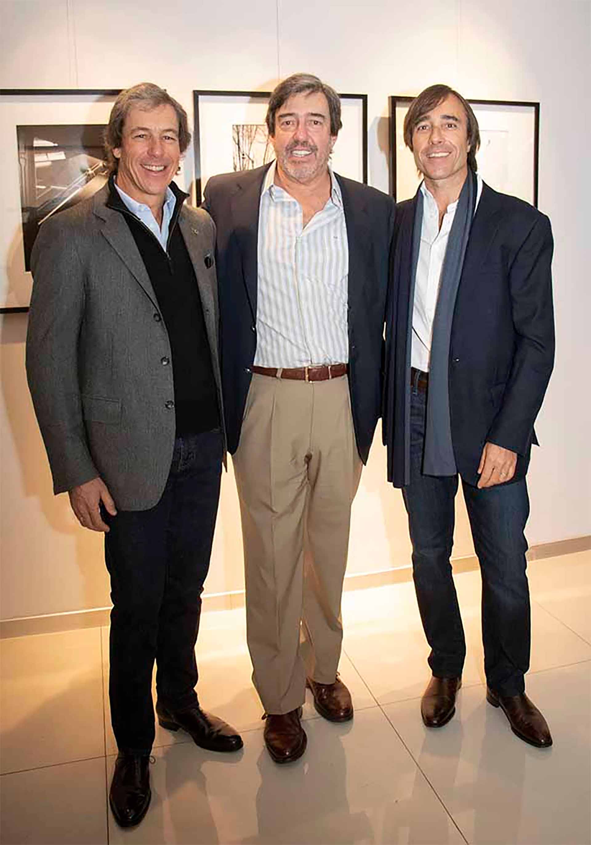 Los tres hermanos Blaquier, Santiago, Jandri e Ignacio.