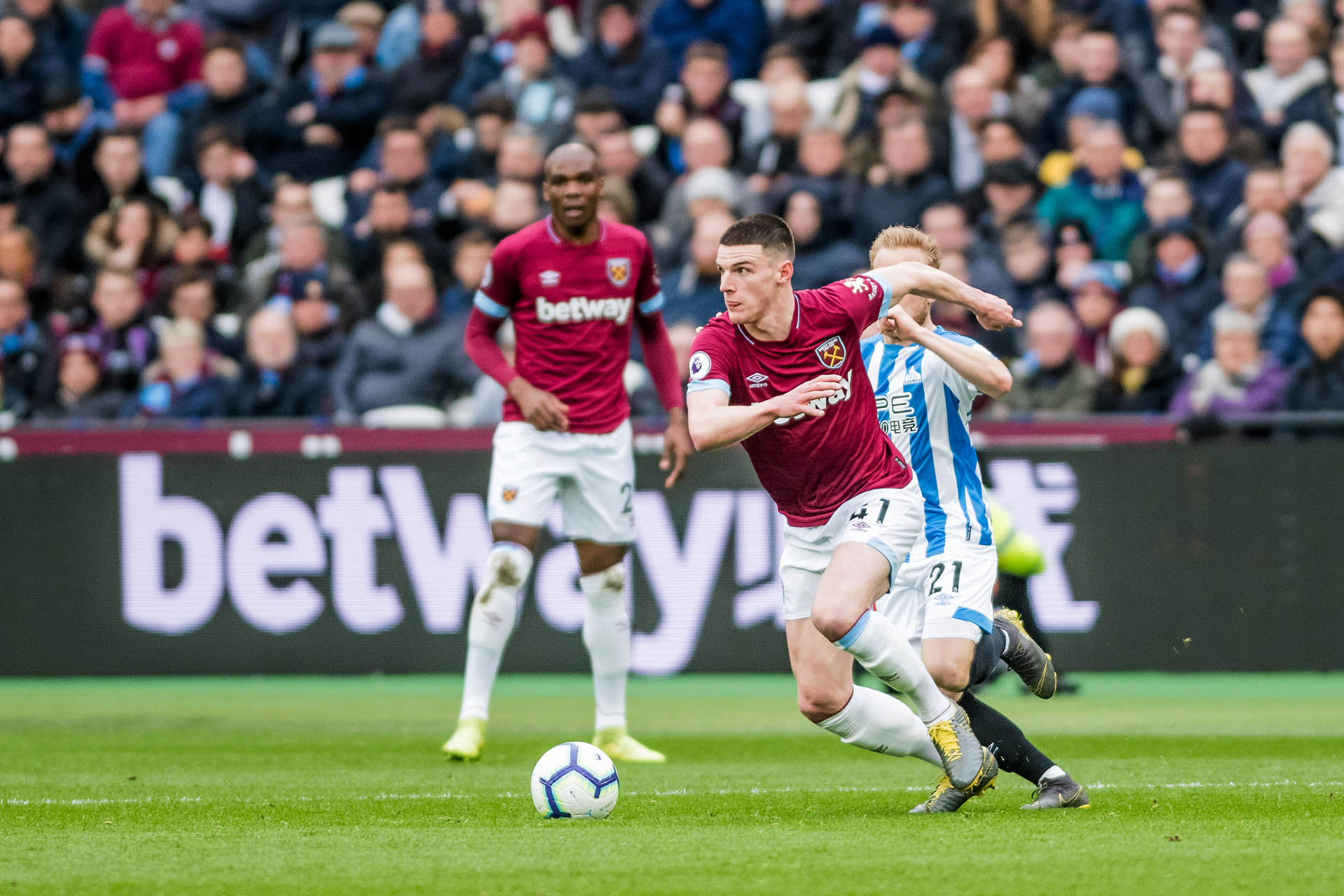 El inglés Declan Rice (West Ham United) USD 43,8 millones