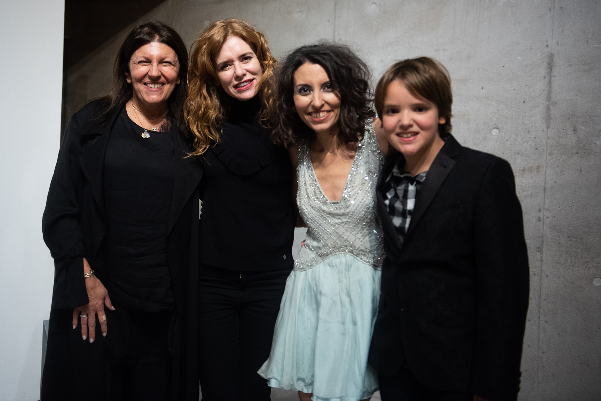 Sumaia junto a Alicia Daher, Karina El Azem y su hijo Lorenzo Pettinato