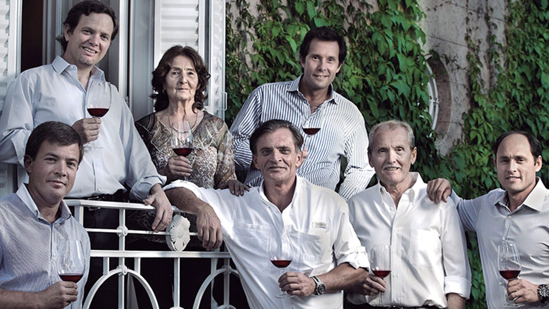 Parte de la familia Arizu (Foto: Luigi Bosca)