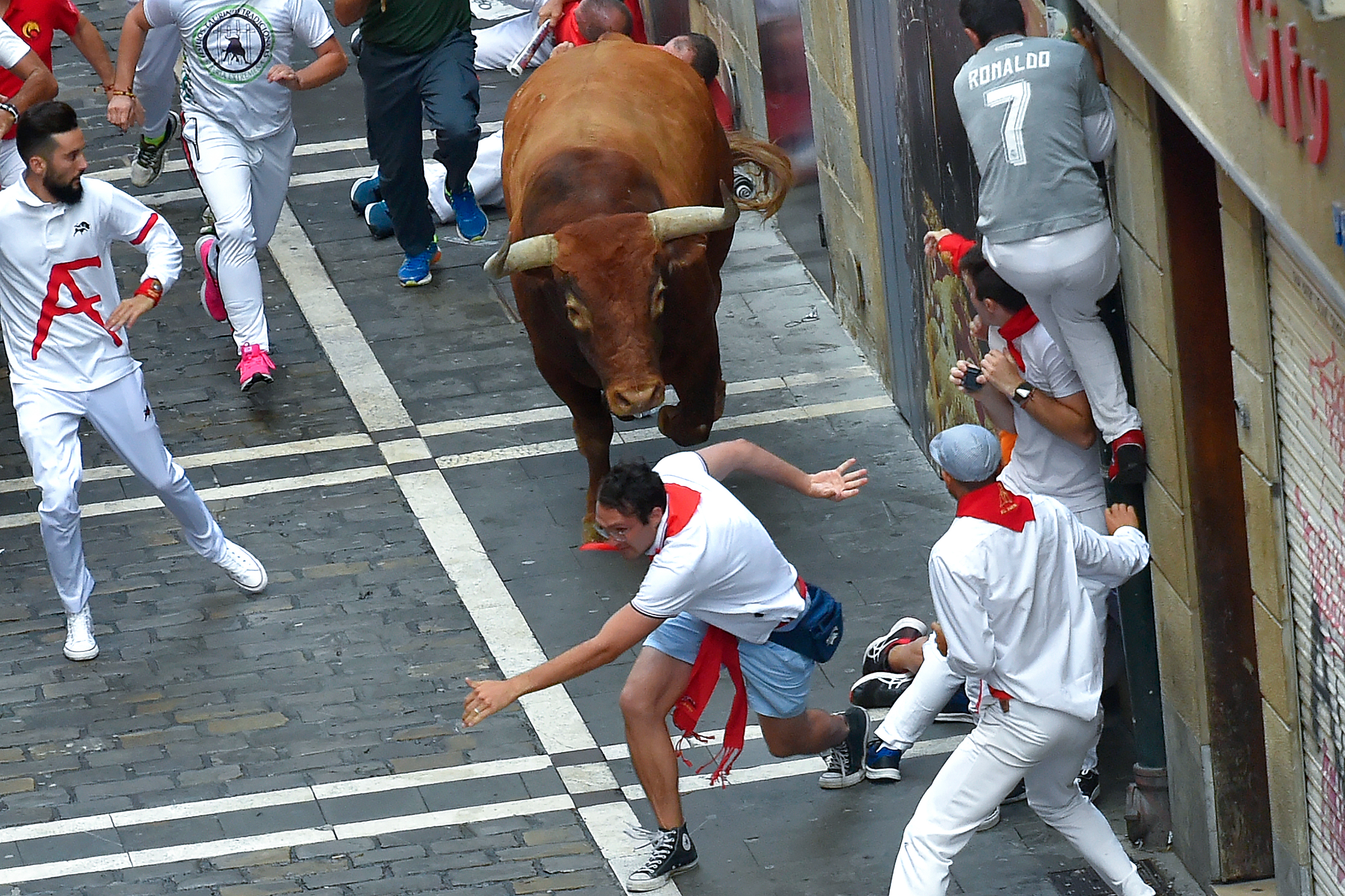 Los toros rezagados suelen desorientarse y se abalanzan contra la gente con más frecuencia