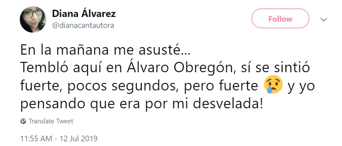 Usuarios reportaron los temblores en redes sociales (Foto: Twitter)