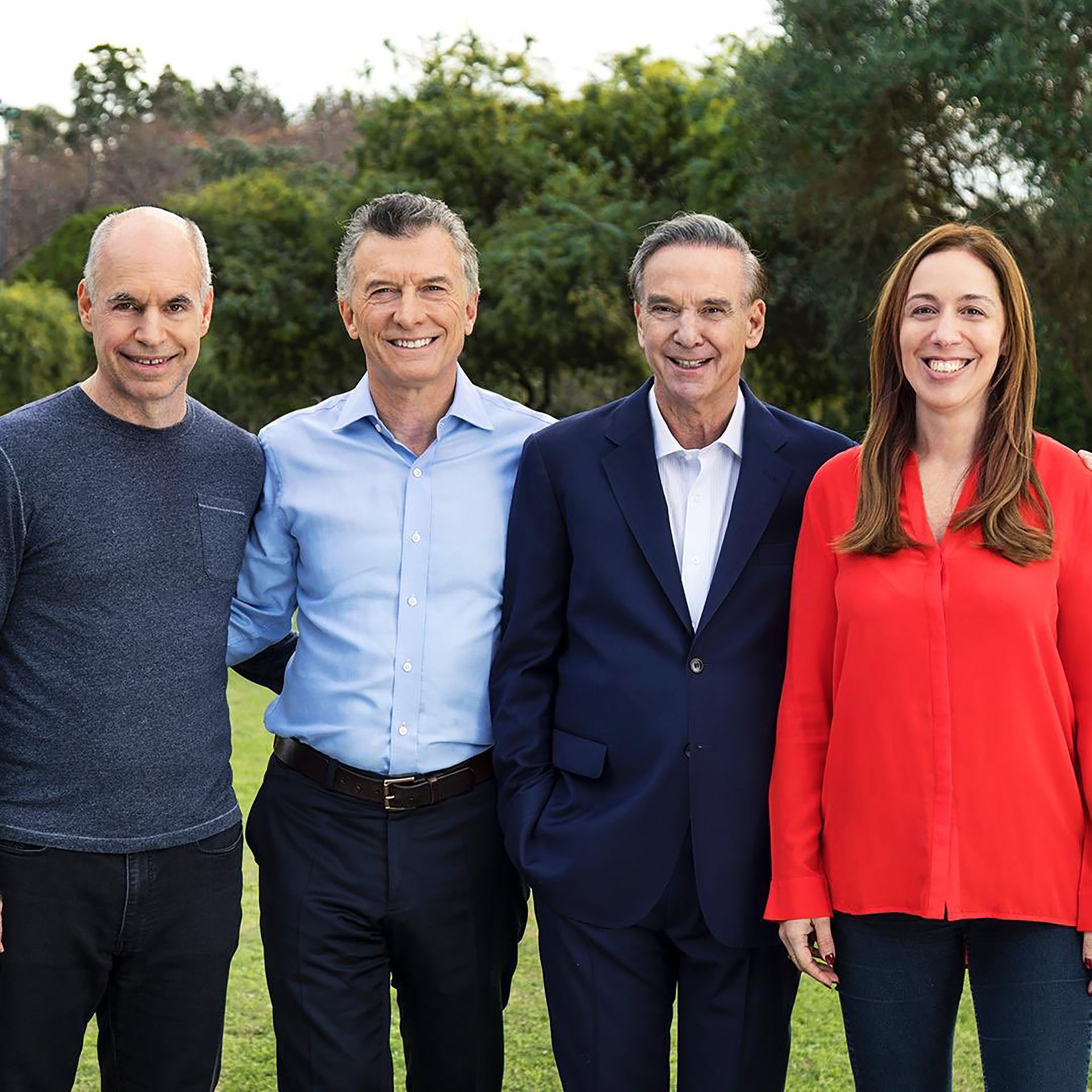 Rodríguez Larreta, Macri, Pichetto y Vidal: la propuesta electoral más fuerte del oficialismo para las PASO. (Twitter: @mauriciomacri)
