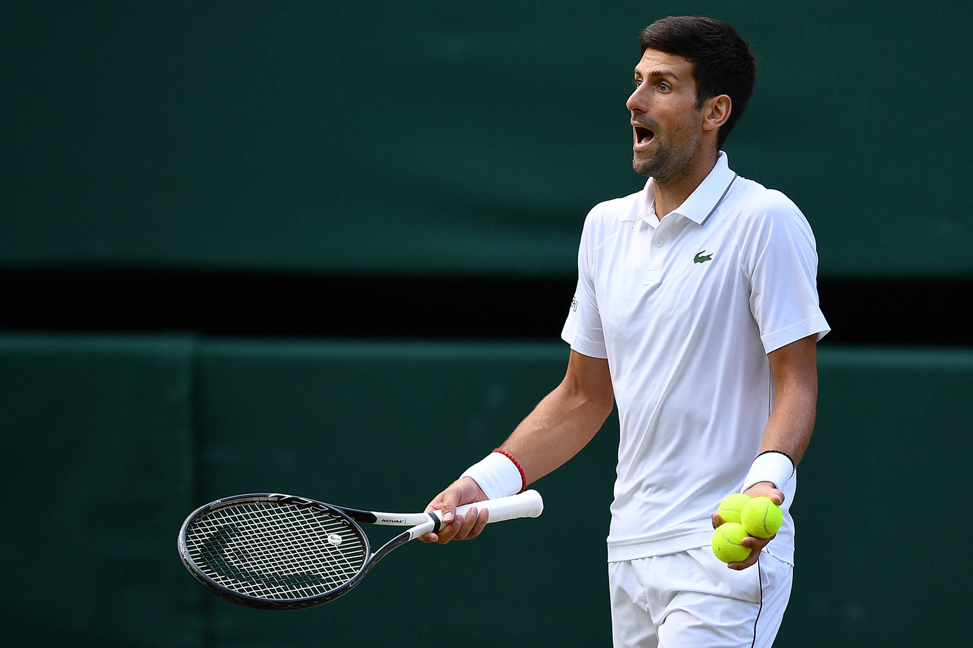 Djokovic discutió algunos fallos de los jueces (AFP)