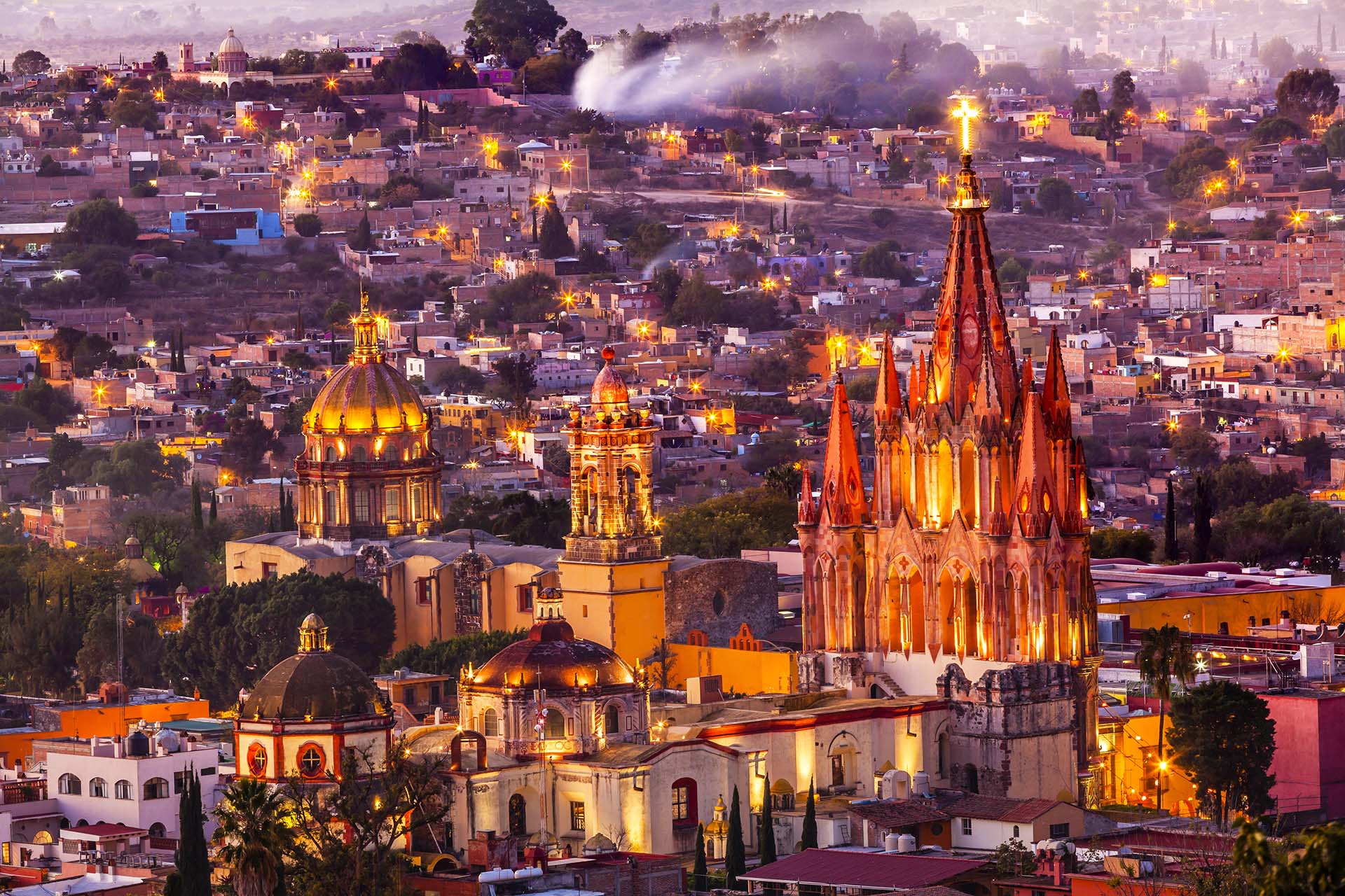 San Miguel de Allende, México, es conocido por la arquitectura barroca española y la icónica Parroquia de San Miguel Arcángel (Shutterstock)