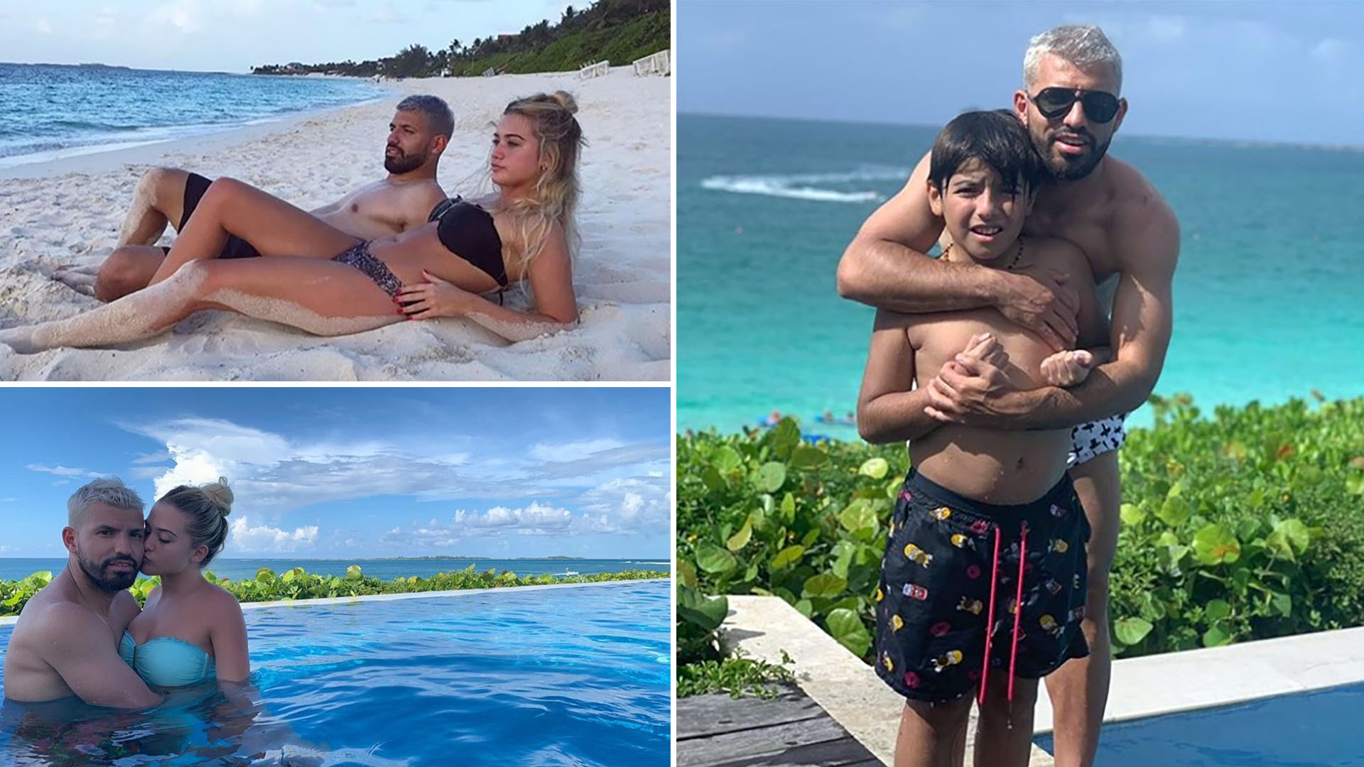 El Kun y Sofía Calzetti compartieron fotos de sus vacaciones en las redes sociales (Instagram)