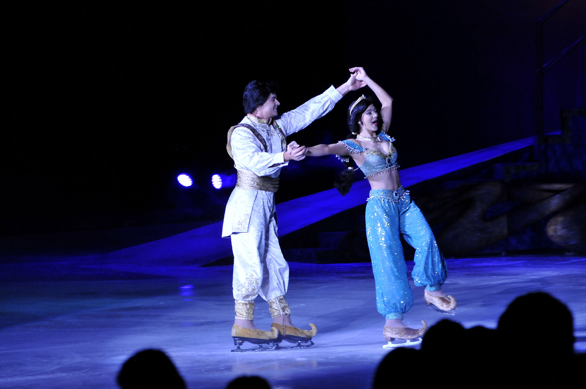 Aladdin y Jazmín brillaron en el escenario