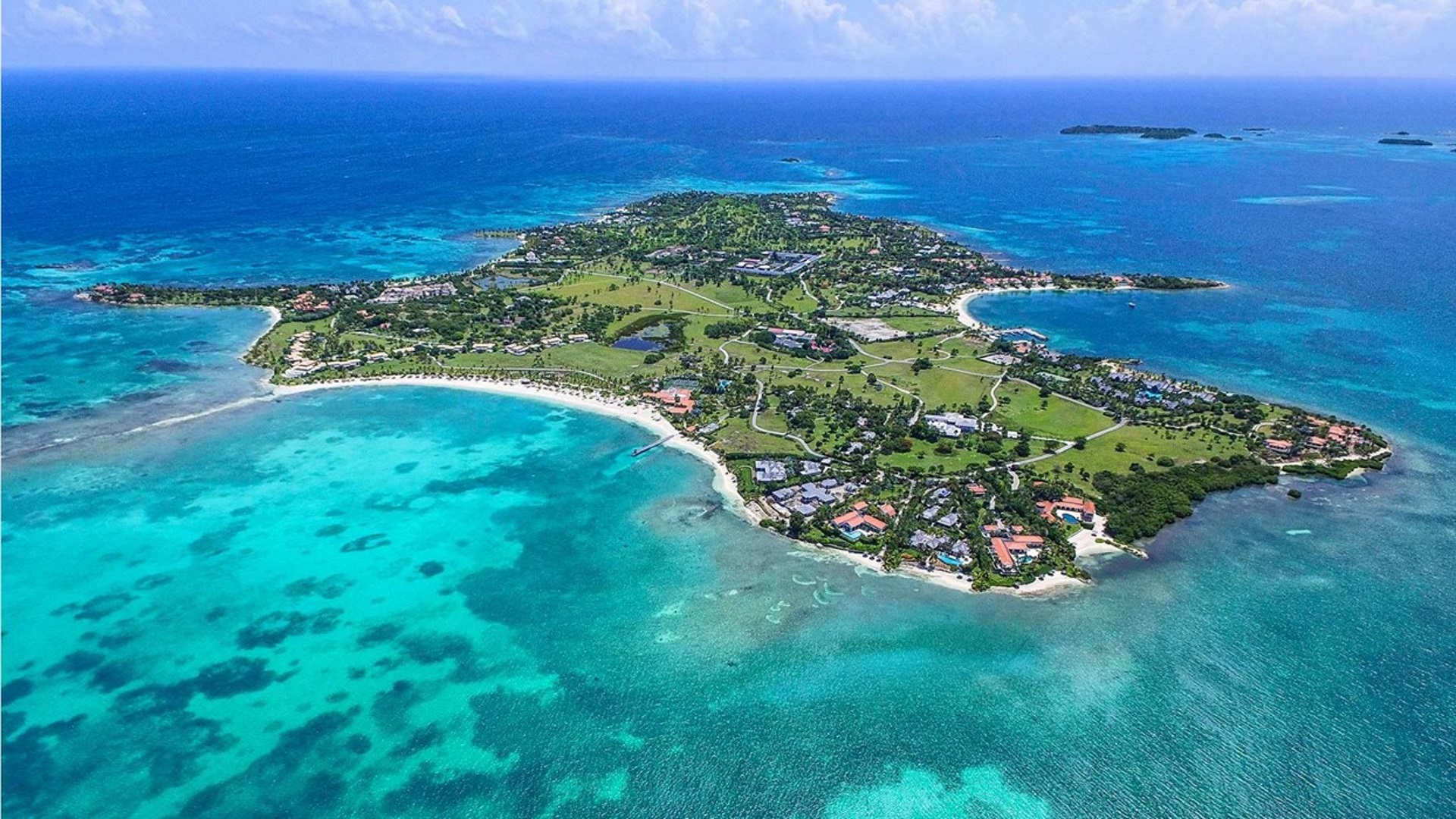 La vista panorámica de la isla (@JumbyBayResort)