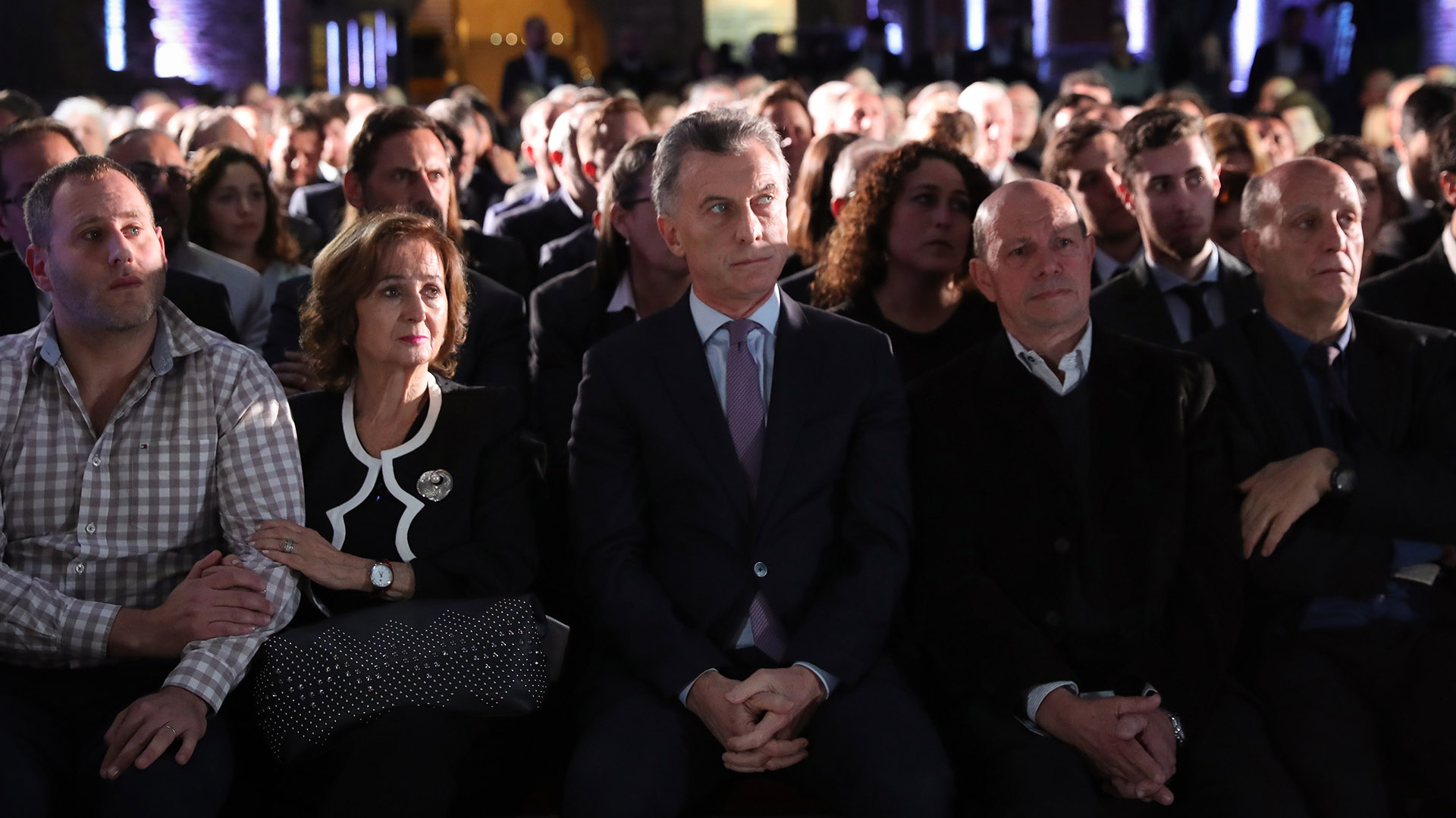 Macri durante el acto en el Museo de Casa Rosada (Presidencia)