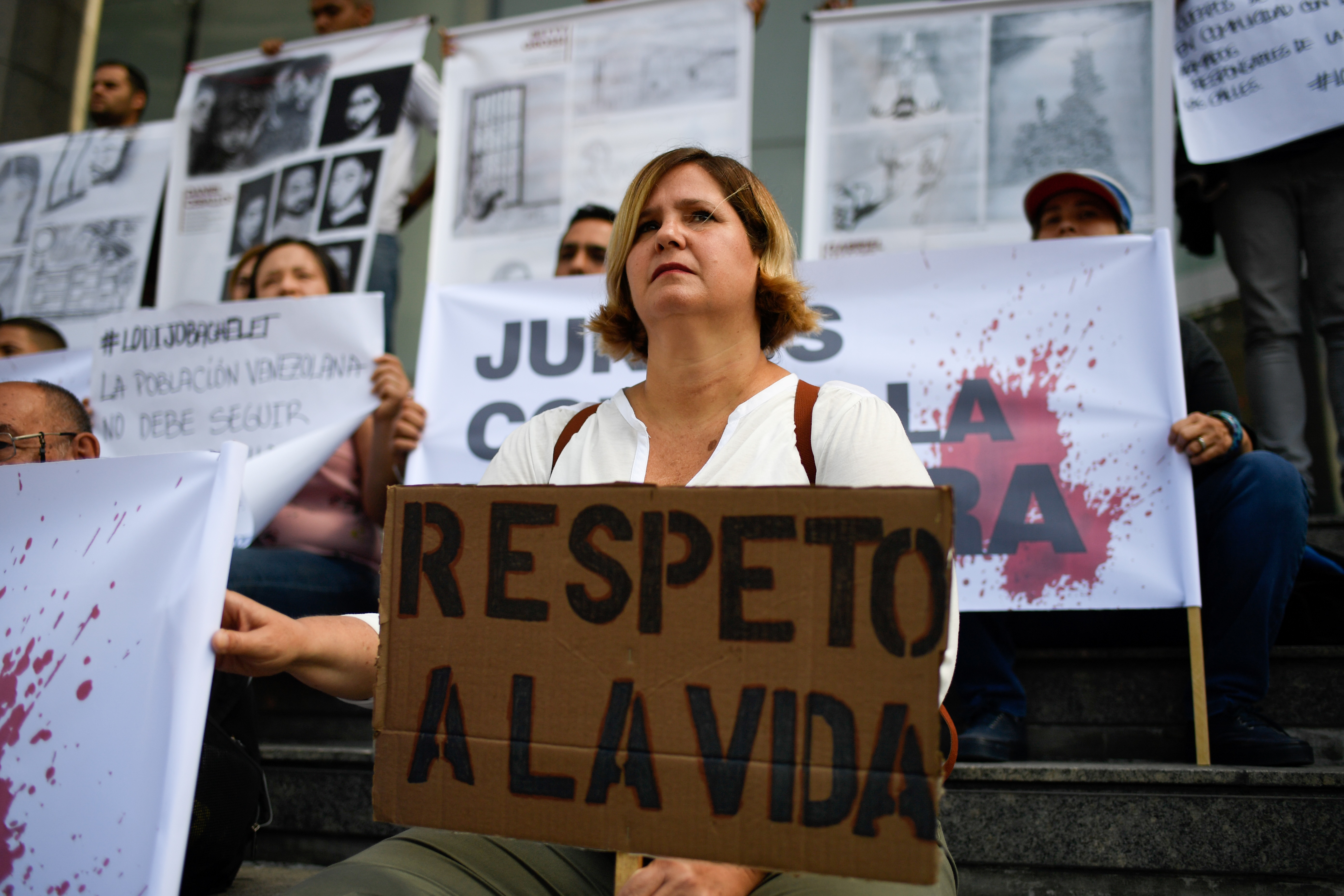 Movimientos sociales continúan reclamando al chavismo que cese la tortura, tras el revelador informe de la ONU (Photo by Federico PARRA / AFP)