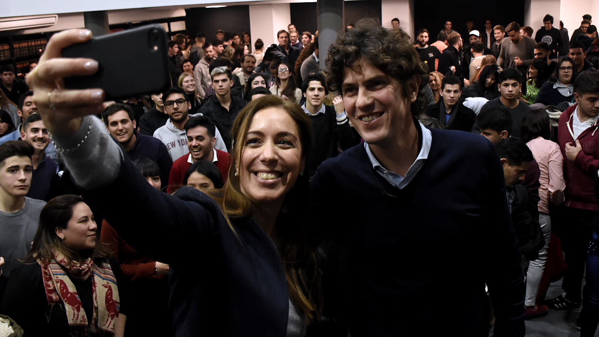 Vidal junto a Martín Lousteau, candidato a senador nacional por CABA(Nicolás Stulberg)