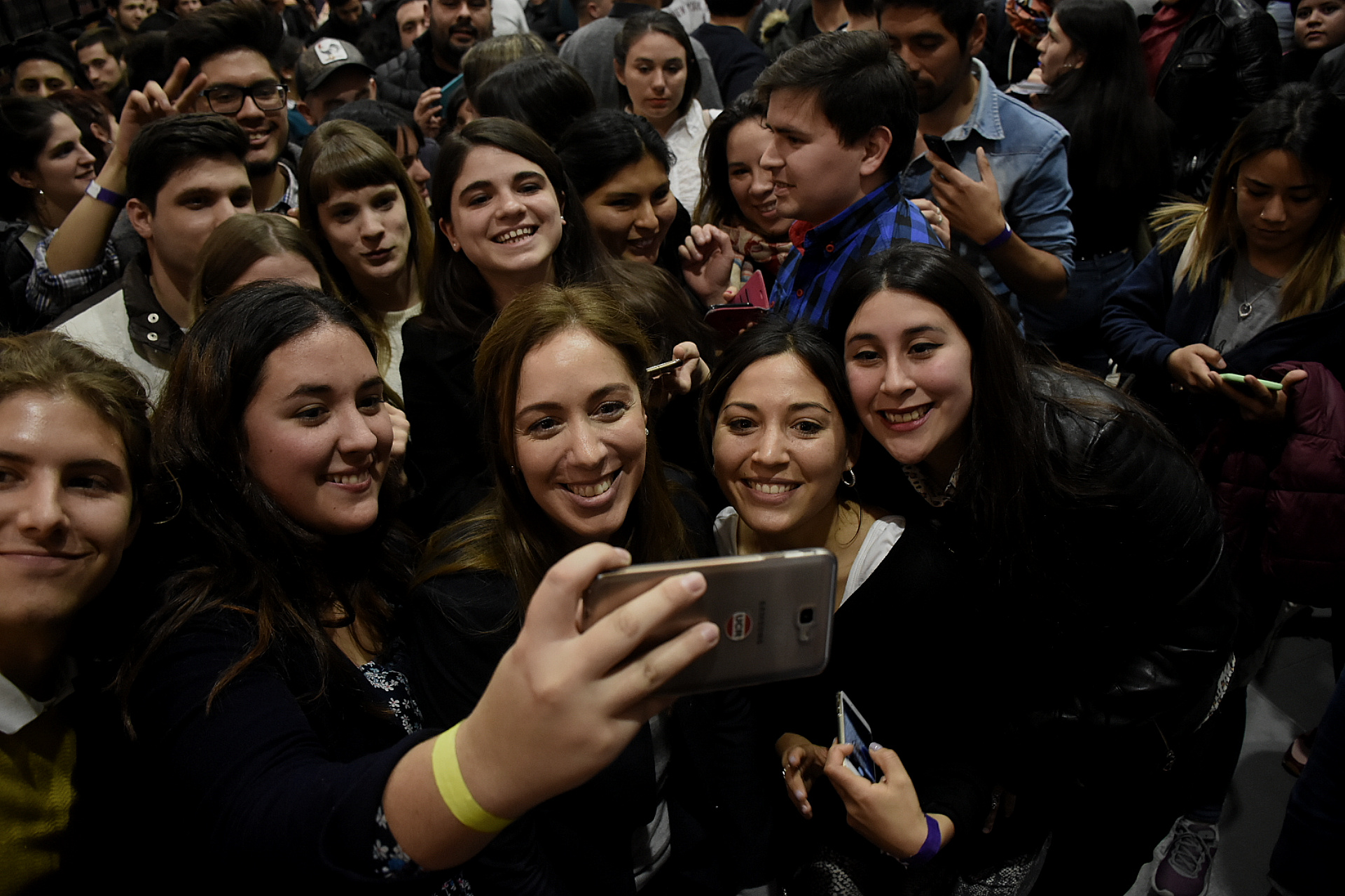 Vidal en un acto de campaña (Foto: Nicolás Stulberg)