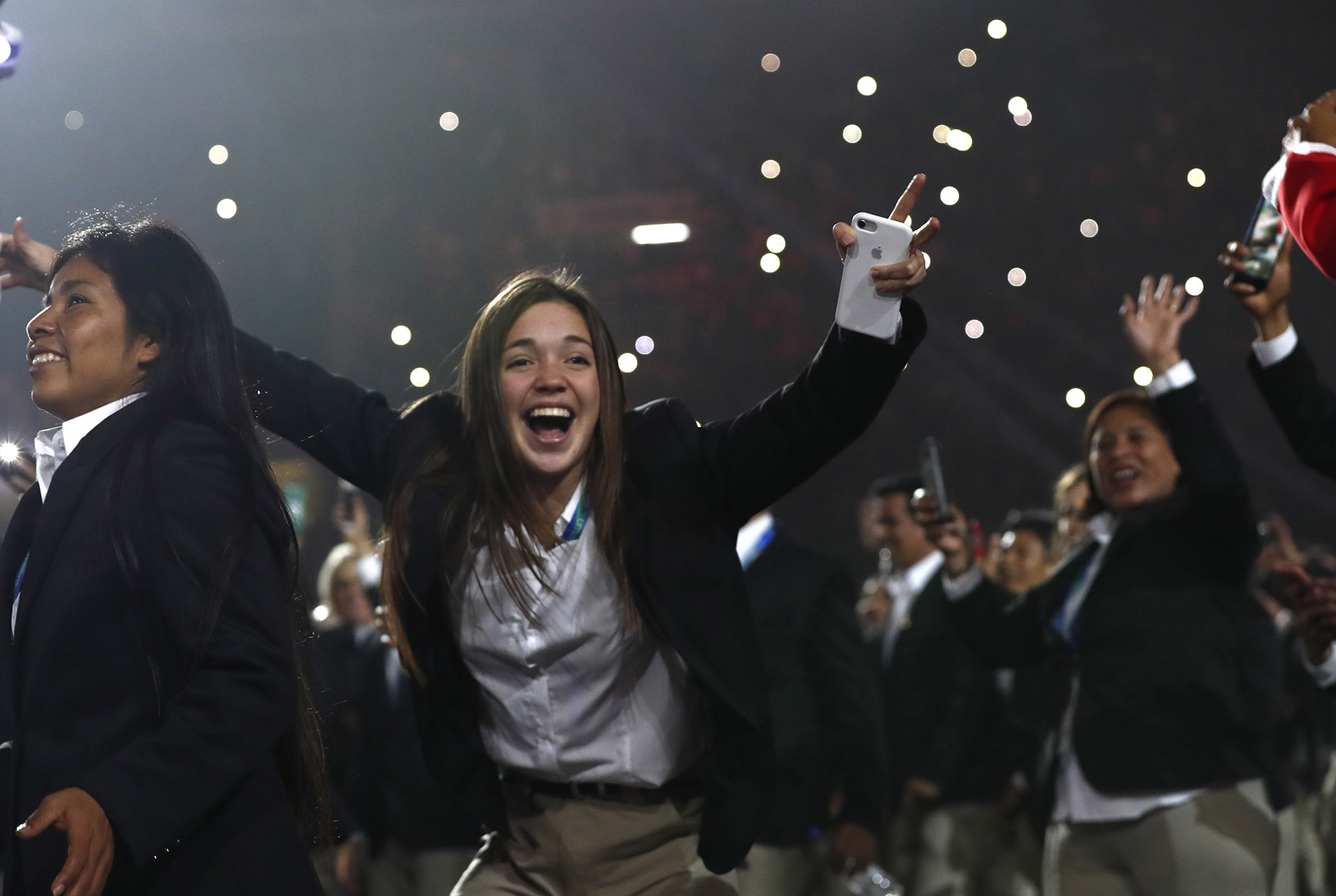 Parte de la delegación de Perú, la más numerosa de los Juegos Panamericanos (REUTERS/Susana Vera)