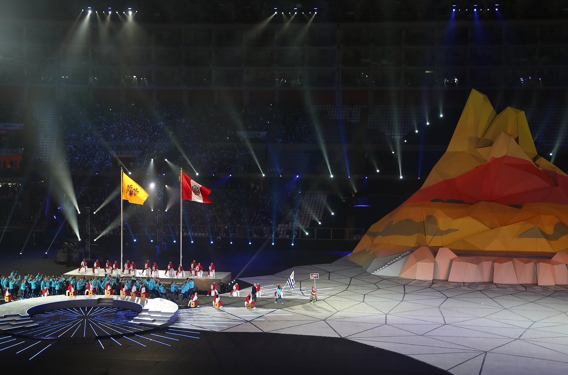 Una postal de la ceremonia de apertura de los Juegos Panamericanos (REUTERS/Pilar Olivares)