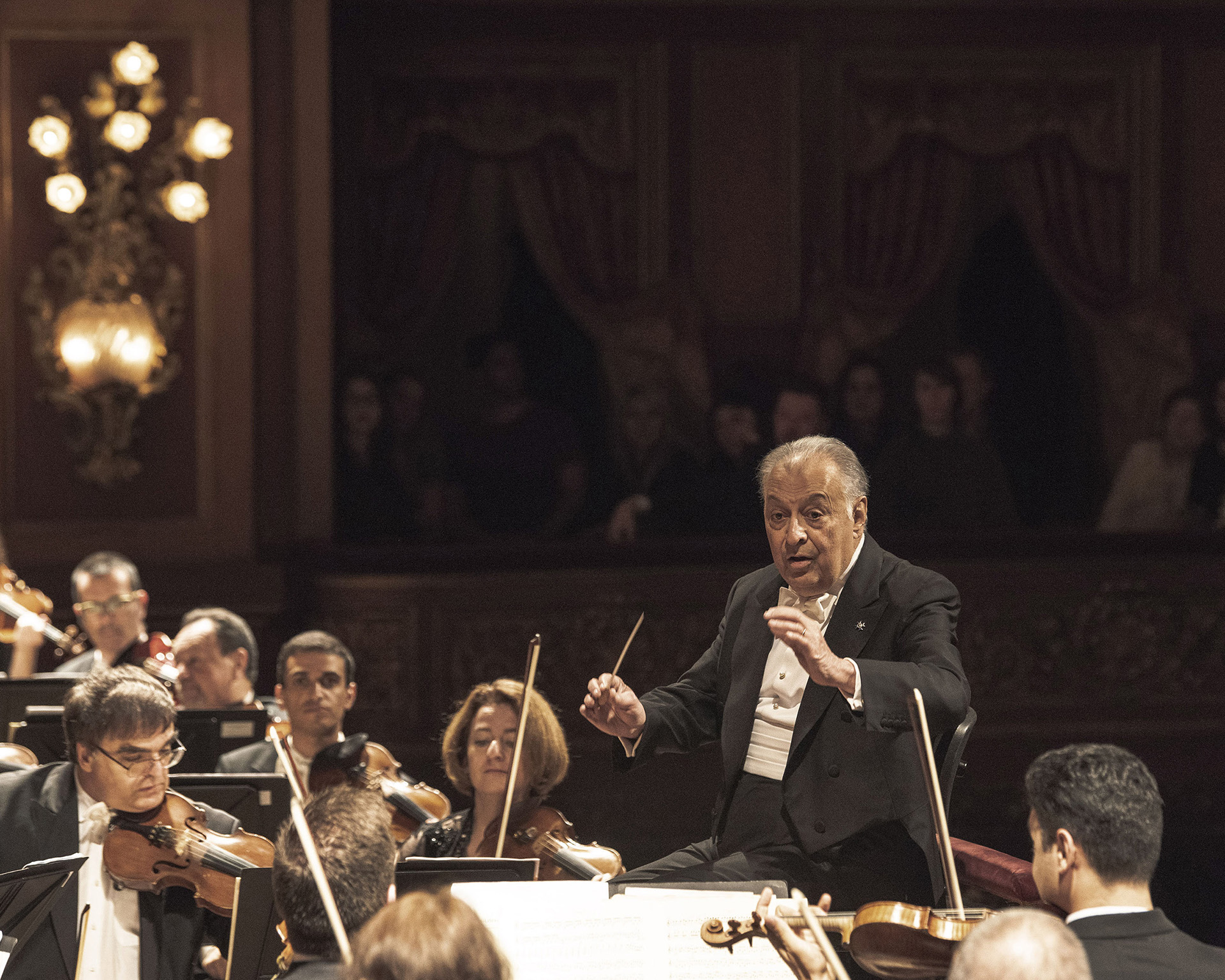 Zubin Mehta, al frente de la Orquesta Filarmónica de Israel. Fotos: Arnaldo Colombaroli